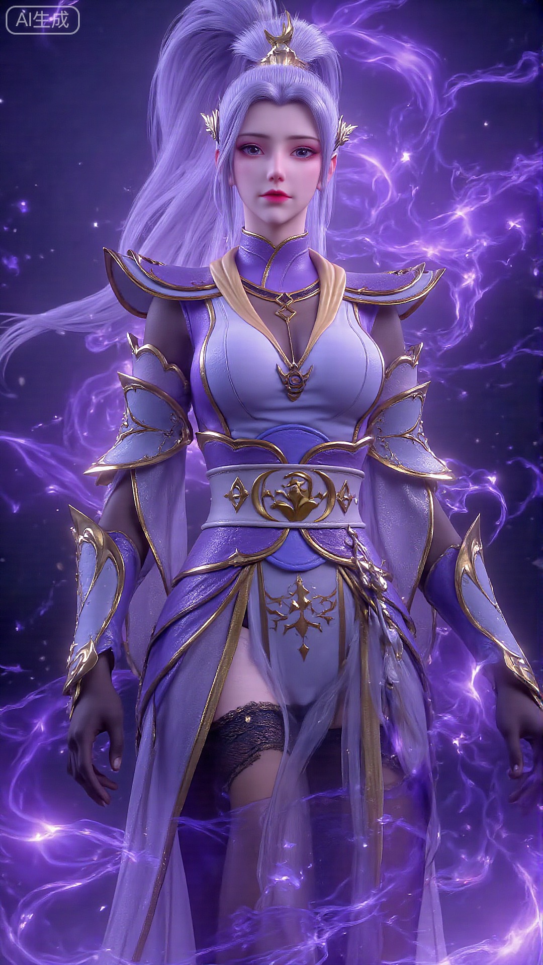 《斗破苍穹》韩月高清图片 适配手机壁纸、屏保、锁屏 国漫韩月角色形象图_22