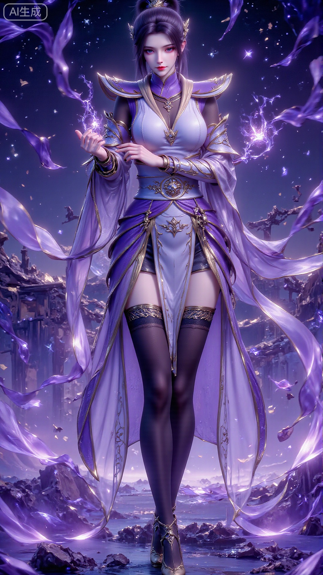 《斗破苍穹》韩月高清图片 适配手机壁纸、屏保、锁屏 国漫韩月角色形象图_20