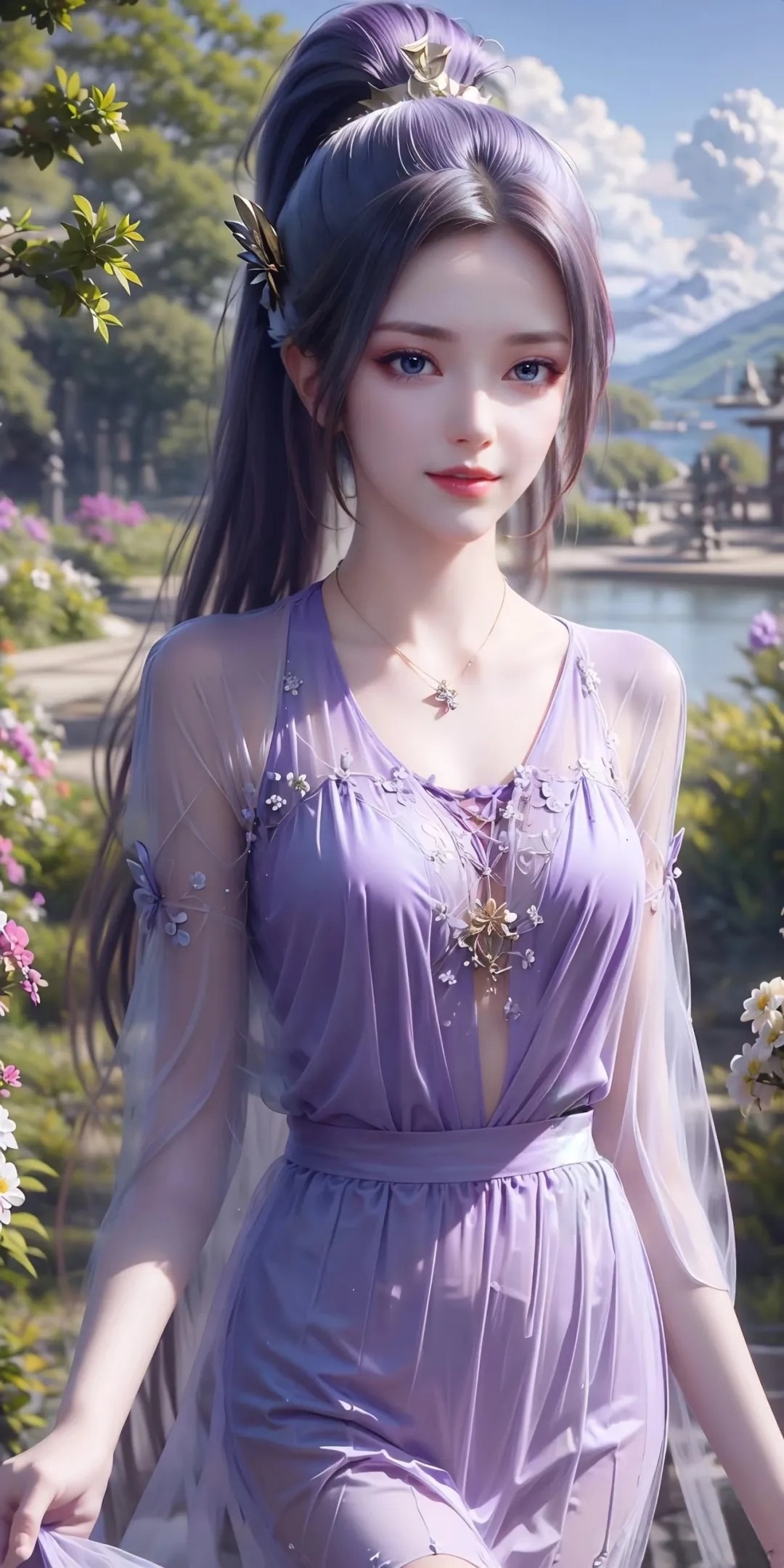 《斗破苍穹》韩月高清图片 适配手机壁纸、屏保、锁屏 国漫韩月角色形象图_16