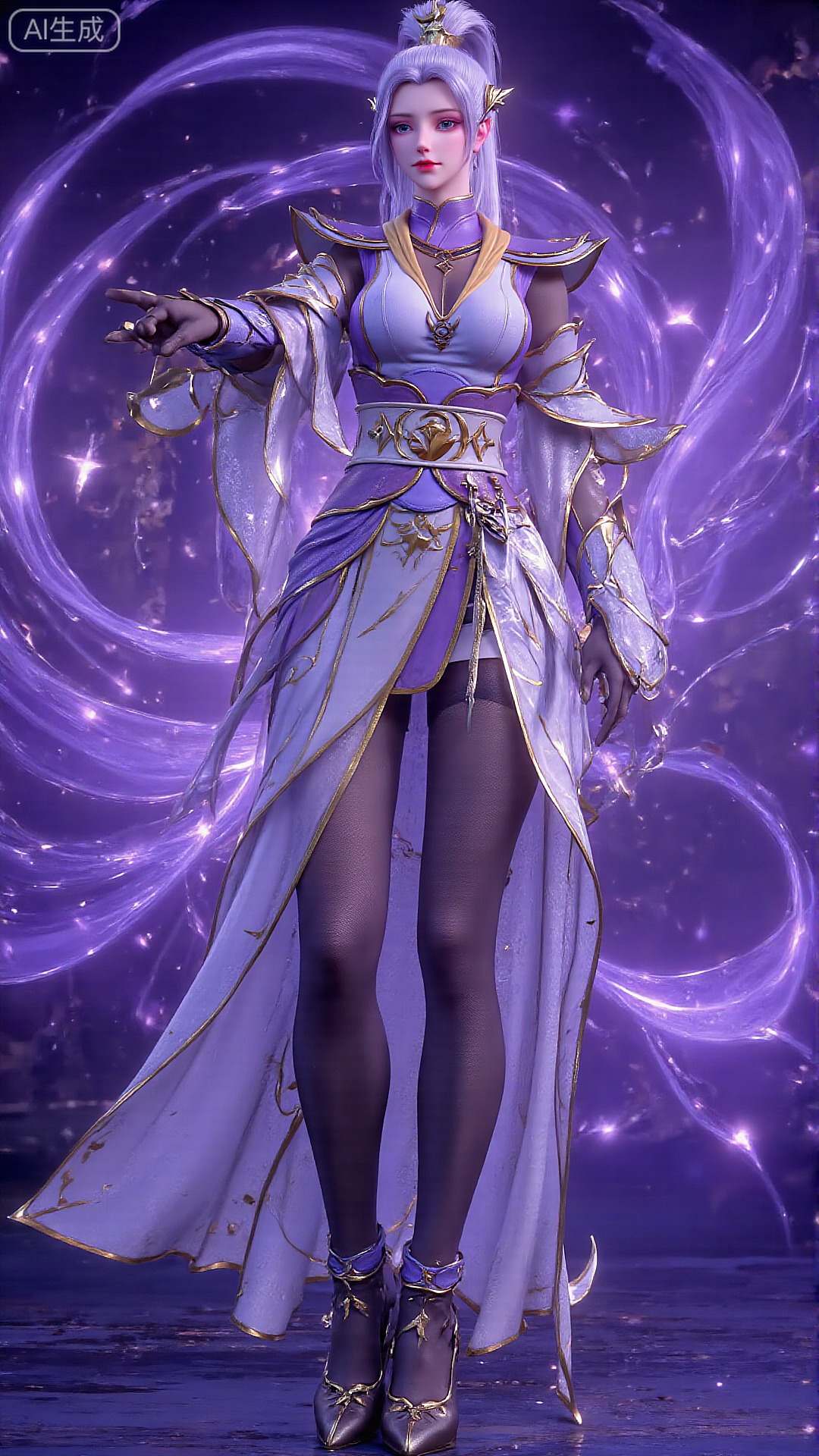 《斗破苍穹》韩月高清图片 适配手机壁纸、屏保、锁屏 国漫韩月角色形象图_12