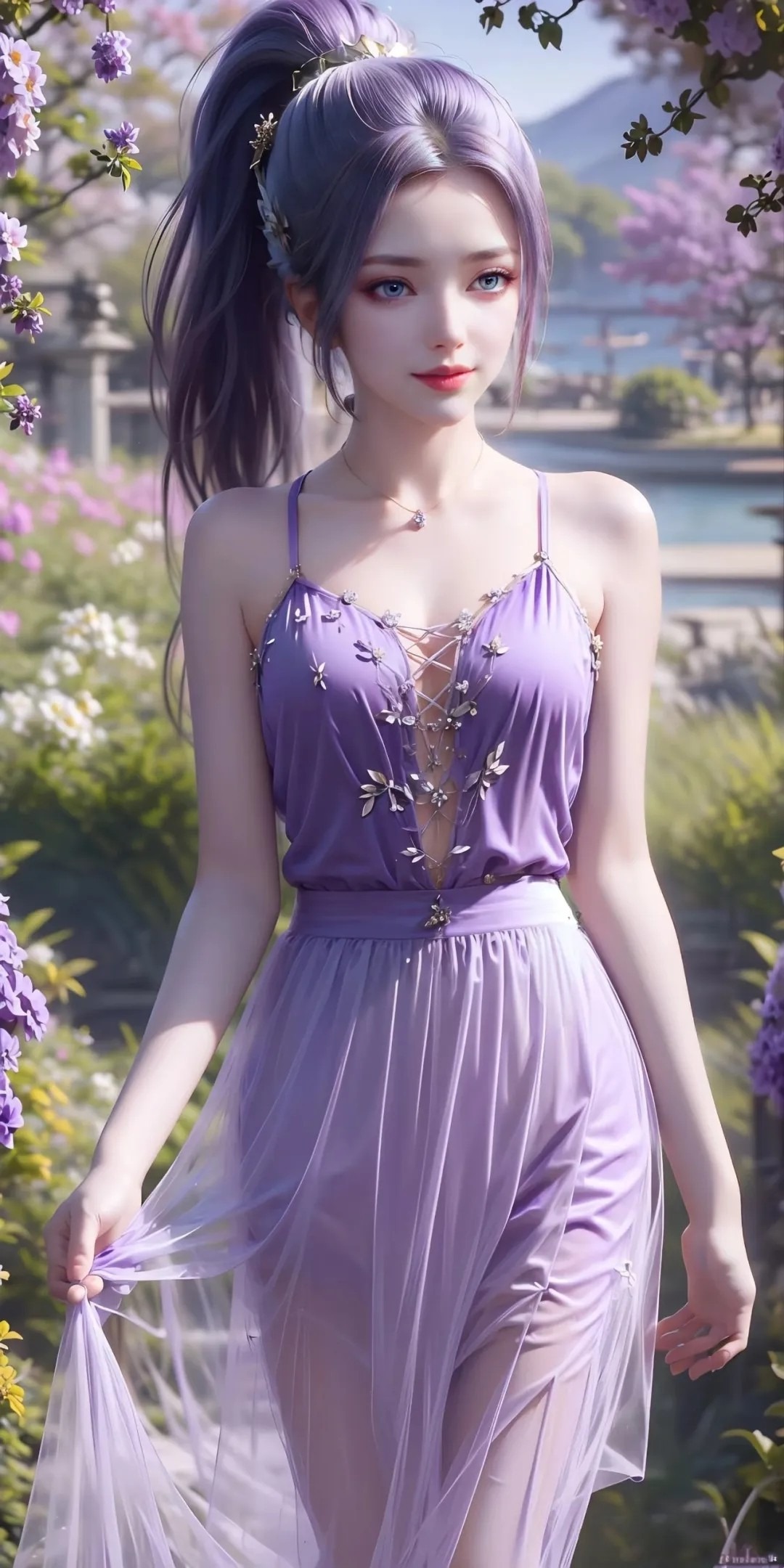 《斗破苍穹》韩月高清图片 适配手机壁纸、屏保、锁屏 国漫韩月角色形象图_06