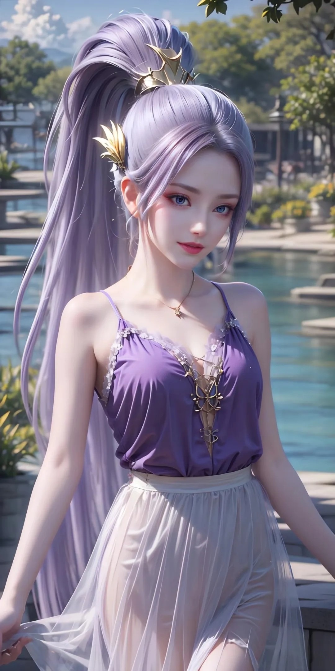 《斗破苍穹》韩月高清图片 适配手机壁纸、屏保、锁屏 国漫韩月角色形象图_04