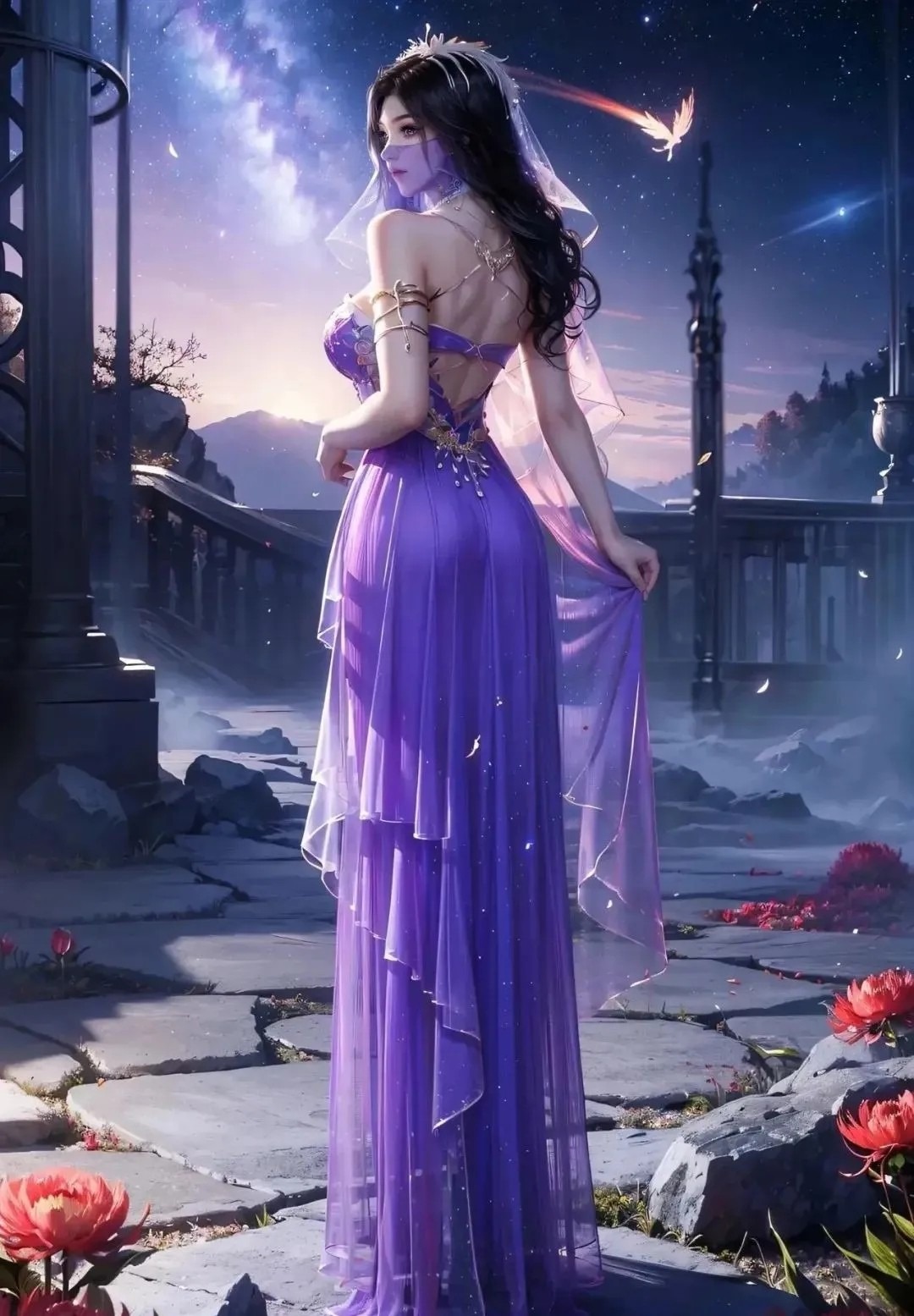 《凡人修仙传》紫灵角色高清手机壁纸 国漫动画人物形象图_12