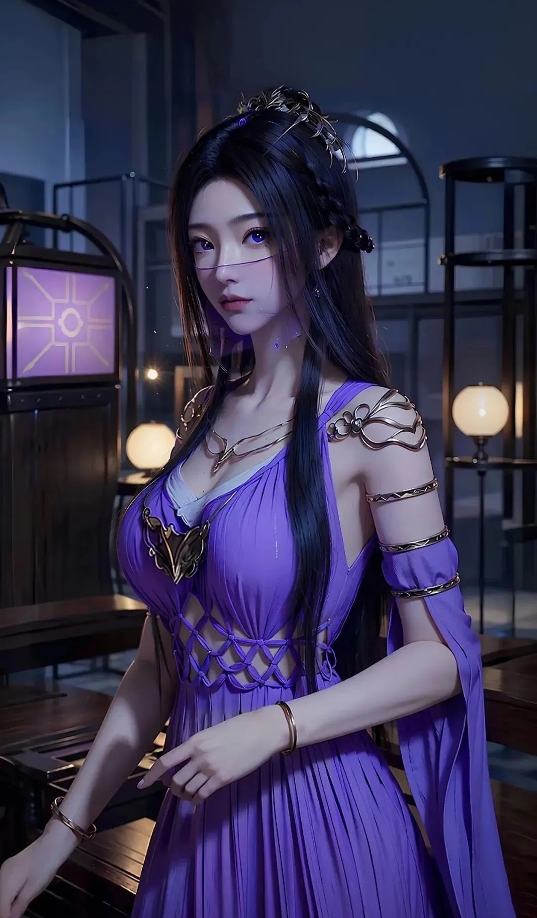 《凡人修仙传》紫灵角色高清手机壁纸 国漫动画人物形象图_10