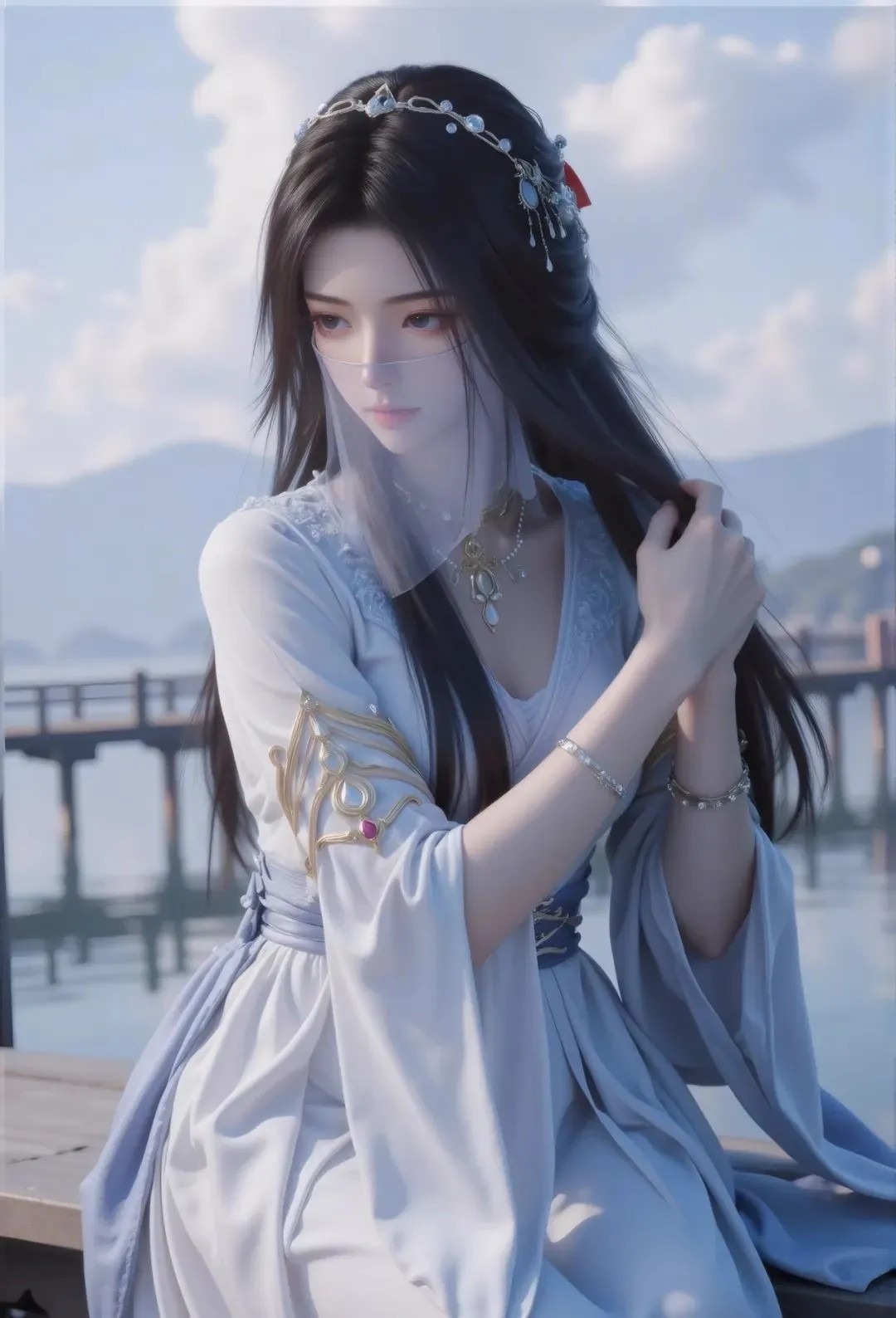 《凡人修仙传》紫灵角色高清手机壁纸 国漫动画人物形象图_04