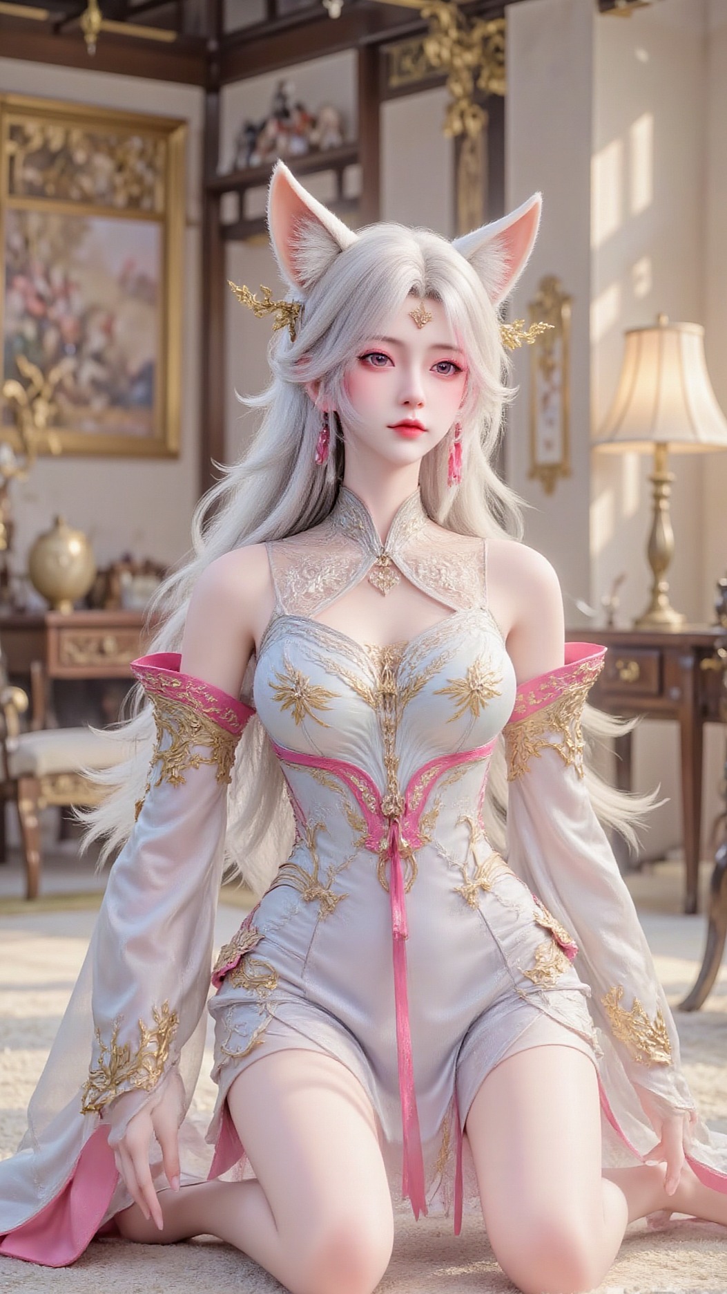 《氪金玩家》小狸角色高清形象图 萌系可爱 手机壁纸