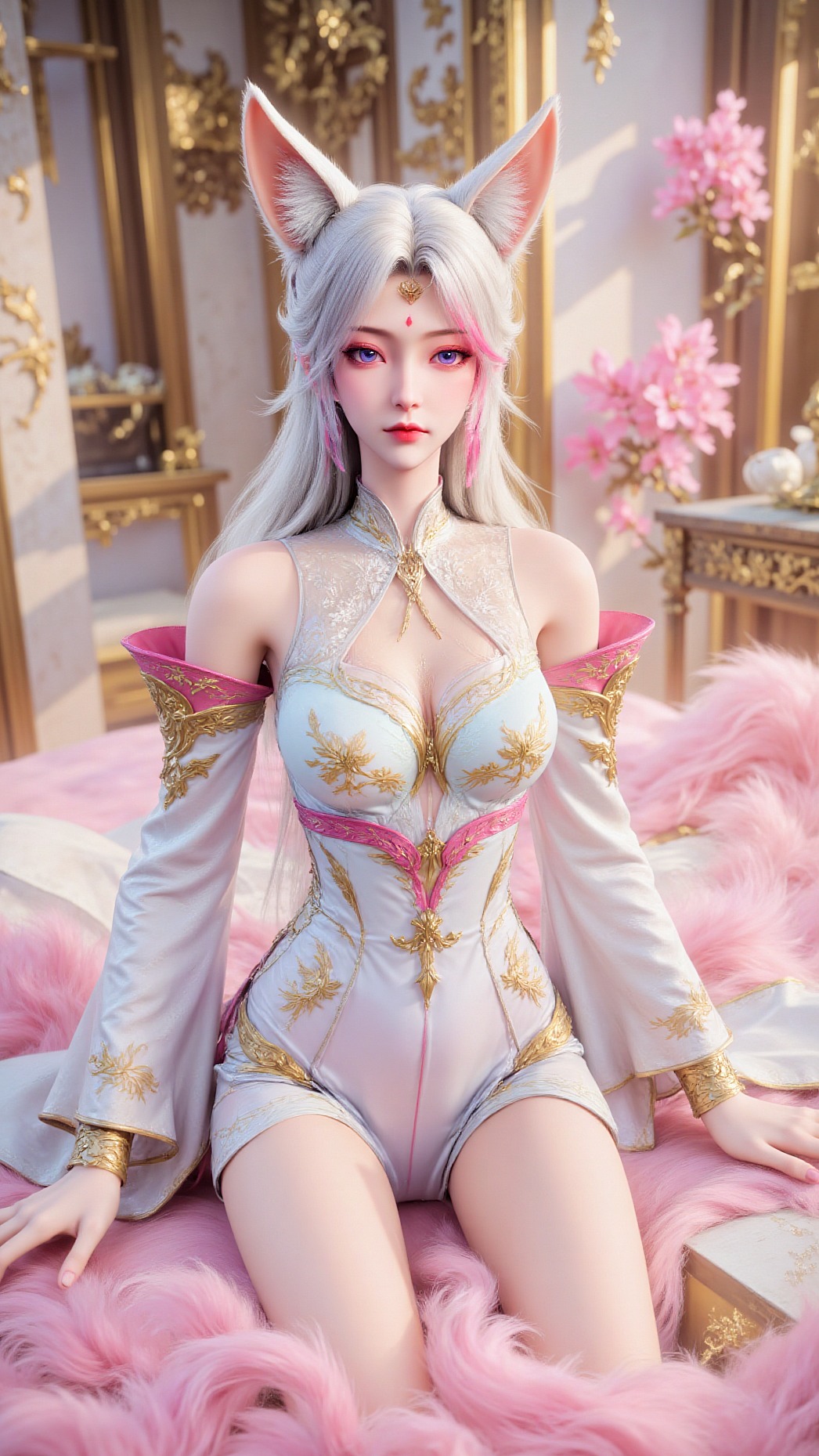 《氪金玩家》小狸角色高清形象图 萌系可爱 手机壁纸