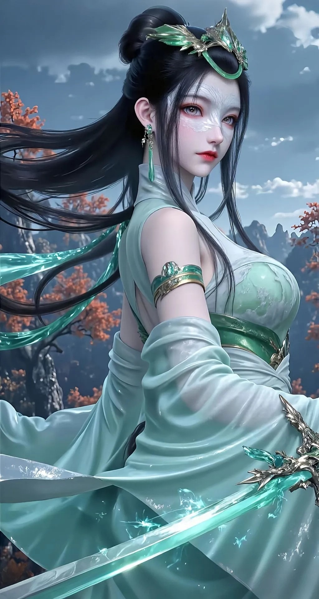 《神国之上》陆嫁嫁高清角色形象图 古风玄幻人物壁纸_26