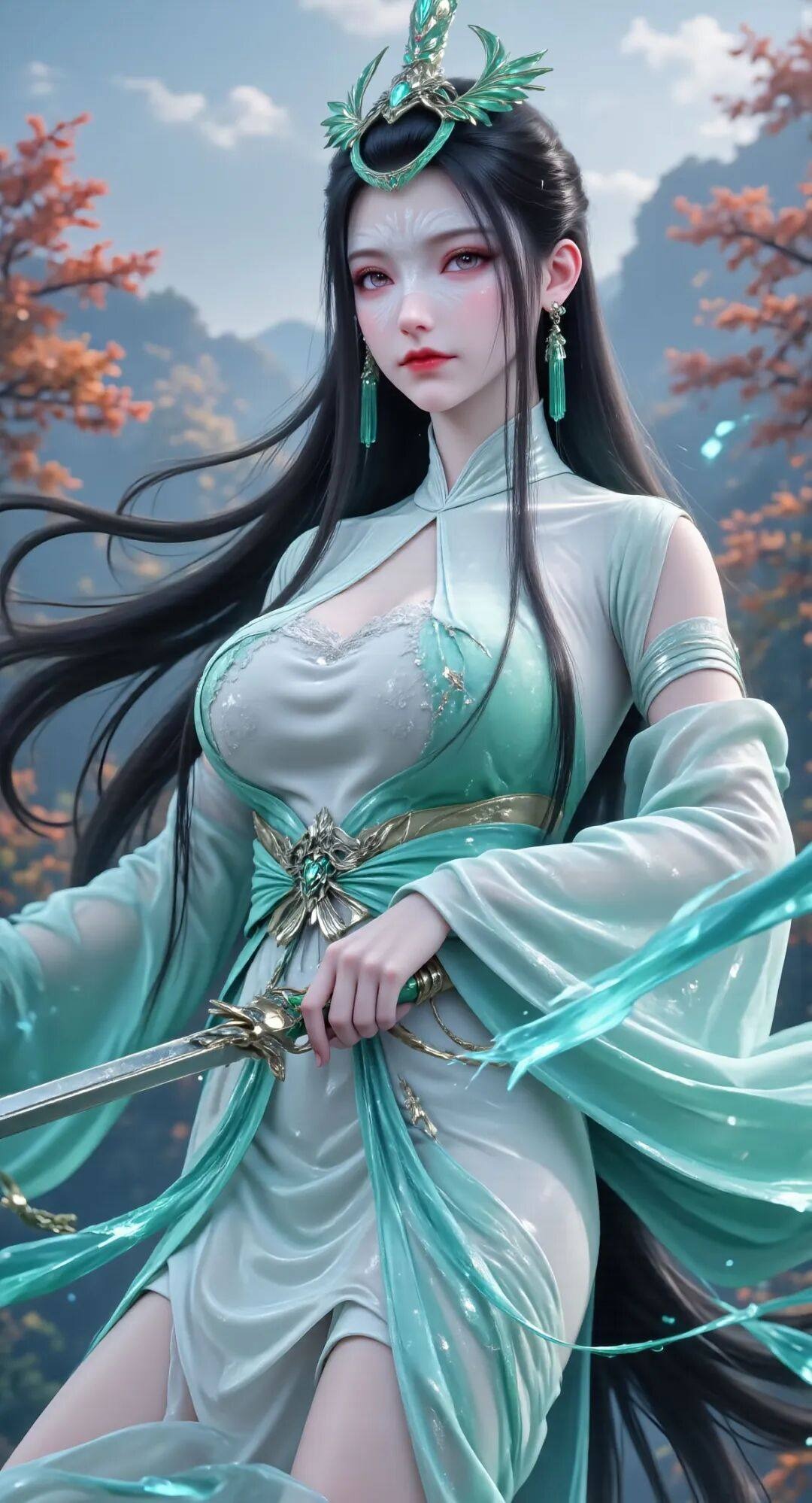 《神国之上》陆嫁嫁高清角色形象图 古风玄幻人物壁纸_24