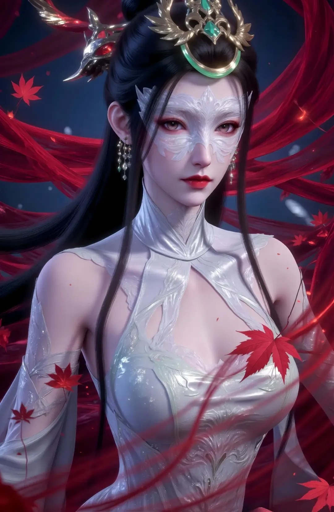 《神国之上》陆嫁嫁高清角色形象图 古风玄幻人物壁纸_22