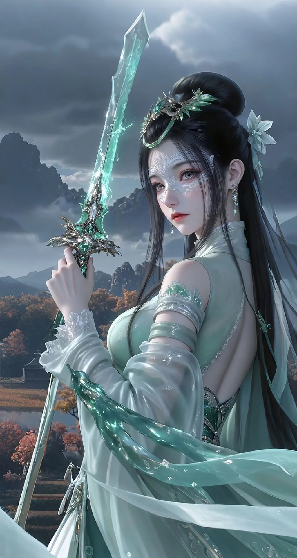 《神国之上》陆嫁嫁高清角色形象图 古风玄幻人物壁纸_20