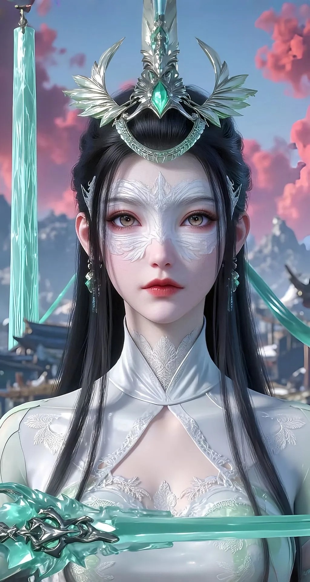 《神国之上》陆嫁嫁高清角色形象图 古风玄幻人物壁纸_17