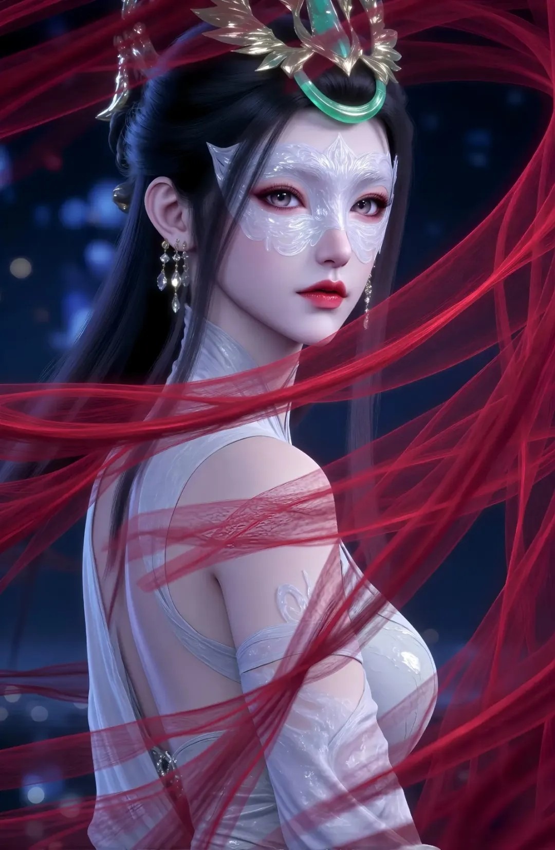 《神国之上》陆嫁嫁高清角色形象图 古风玄幻人物壁纸_16