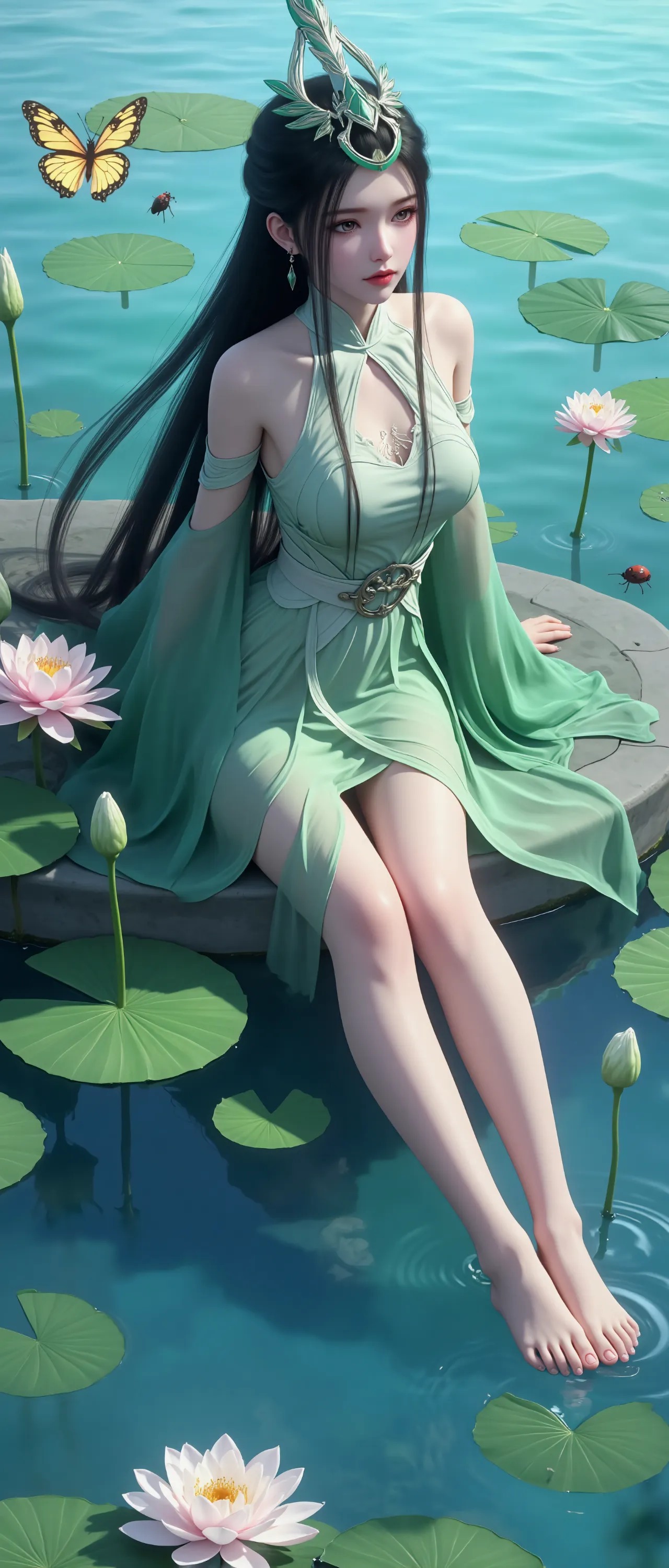 《神国之上》陆嫁嫁高清角色形象图 古风玄幻人物壁纸_15