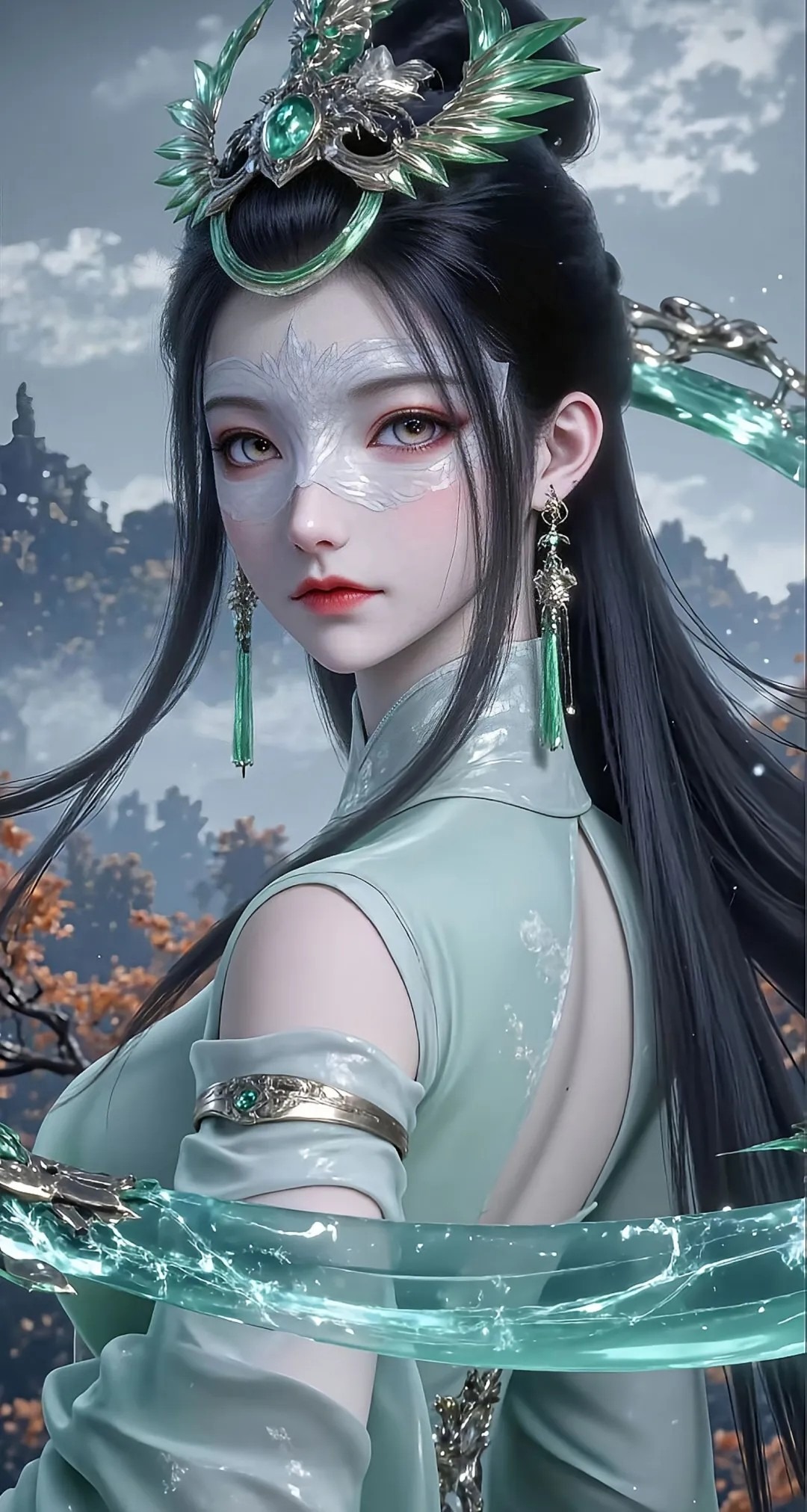 《神国之上》陆嫁嫁高清角色形象图 古风玄幻人物壁纸_14