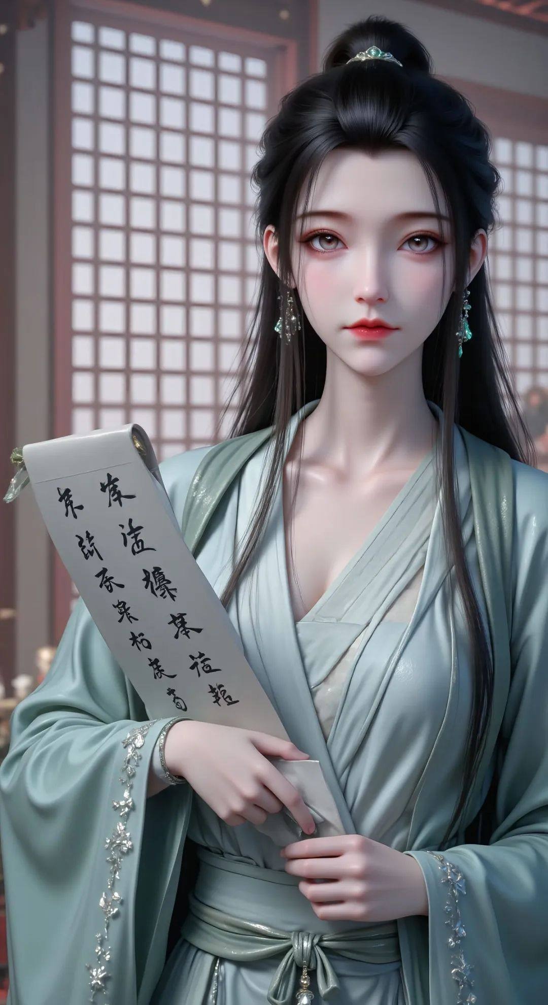 《神国之上》陆嫁嫁高清角色形象图 古风玄幻人物壁纸_13