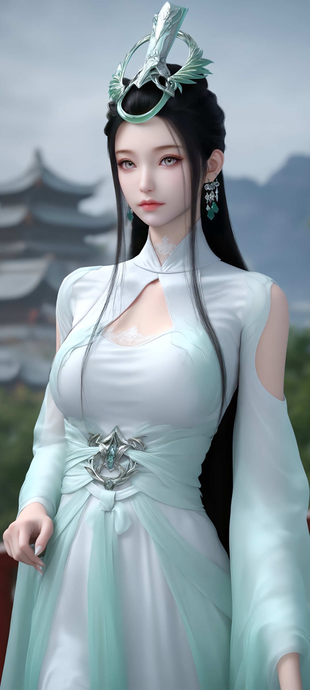 《神国之上》陆嫁嫁高清角色形象图 古风玄幻人物壁纸_08