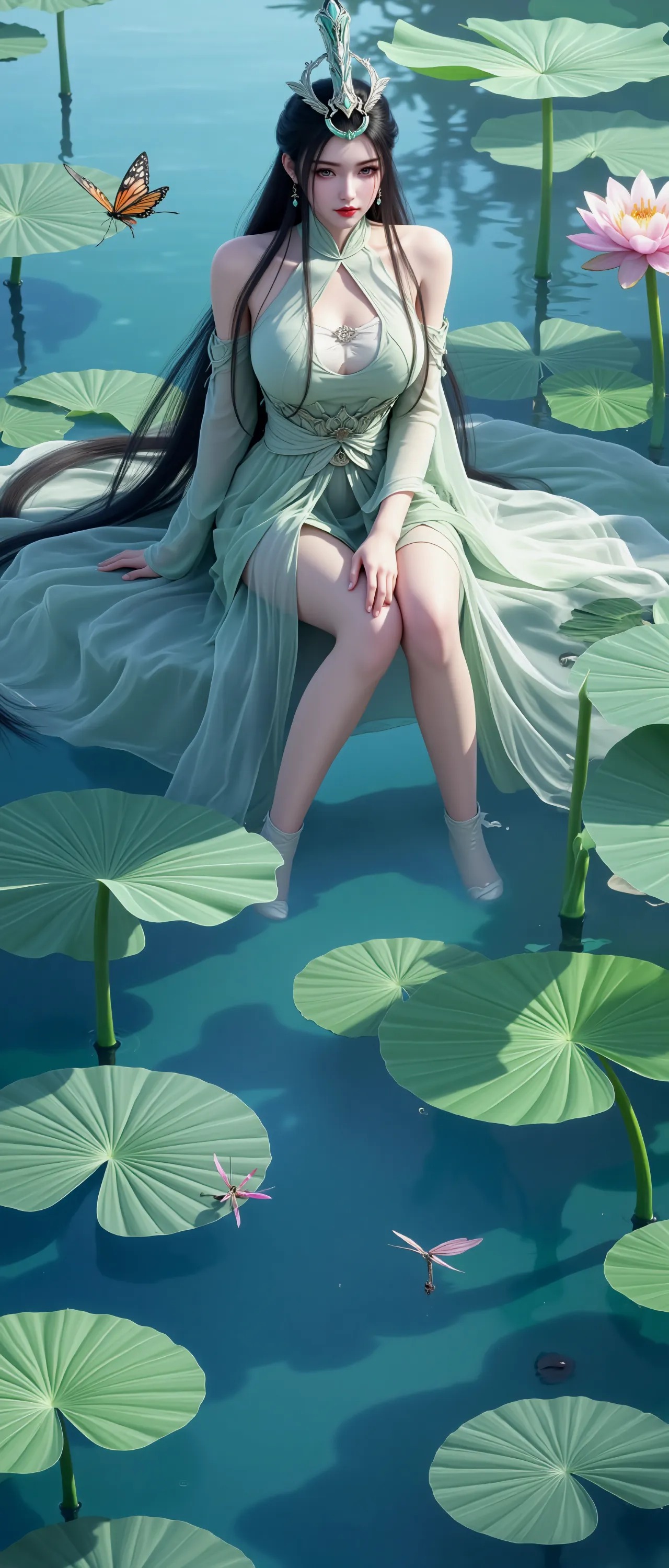 《神国之上》陆嫁嫁高清角色形象图 古风玄幻人物壁纸_05