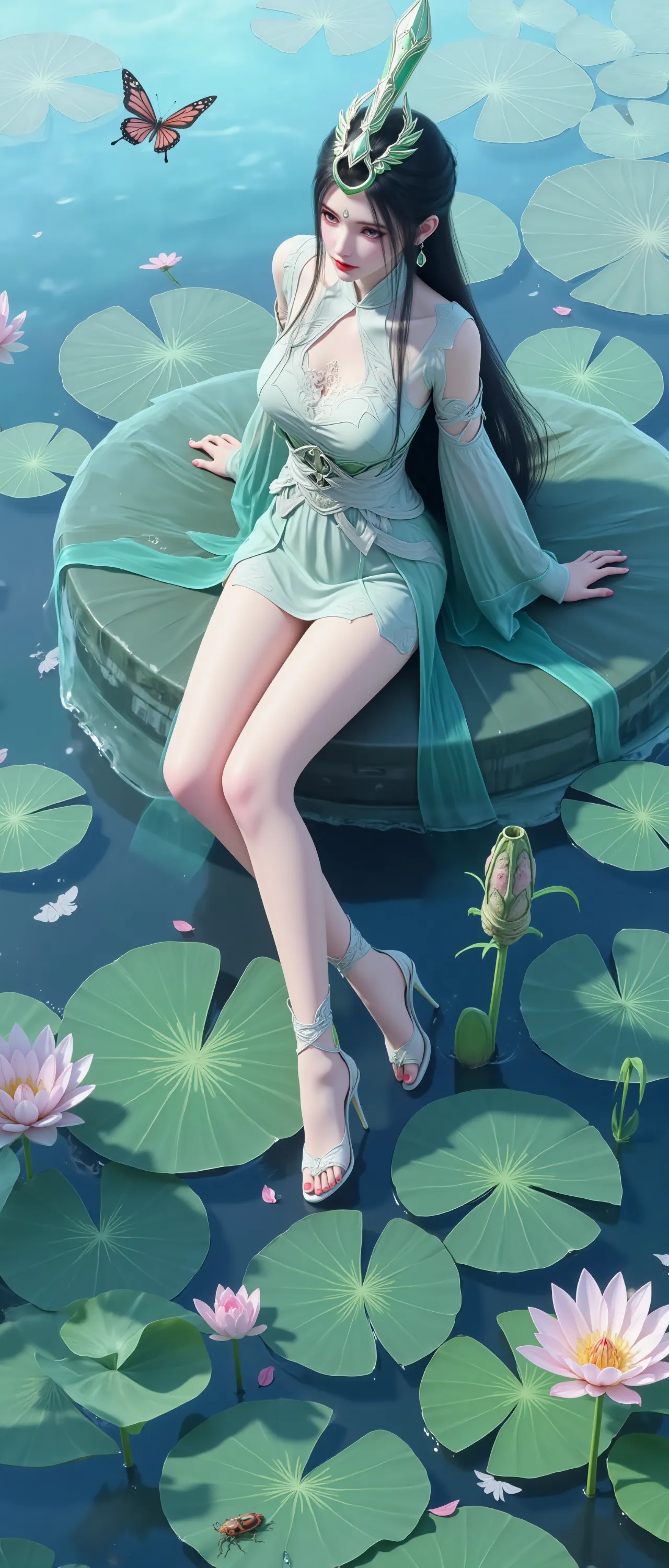 《神国之上》陆嫁嫁高清角色形象图 古风玄幻人物壁纸_02