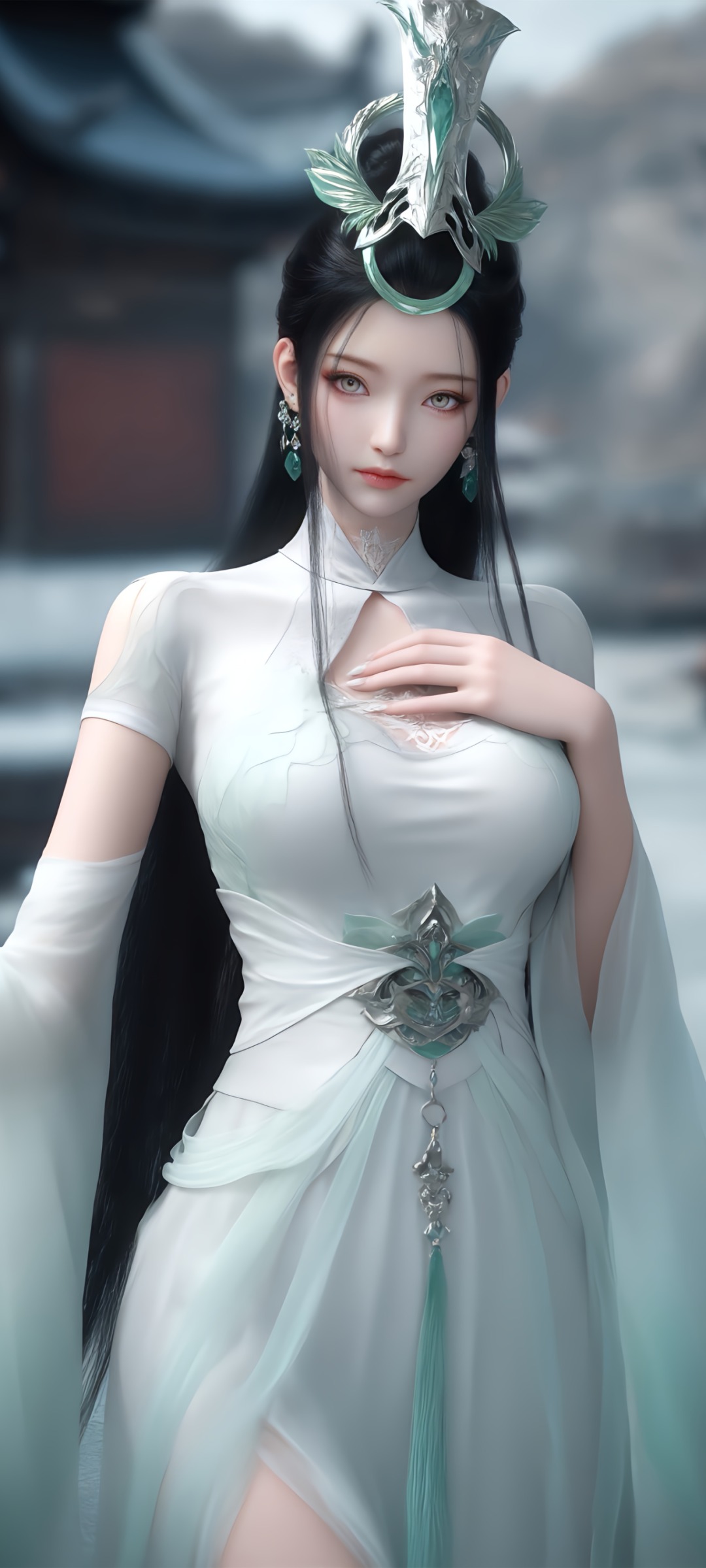 《神国之上》陆嫁嫁高清角色形象图 古风玄幻人物壁纸_01