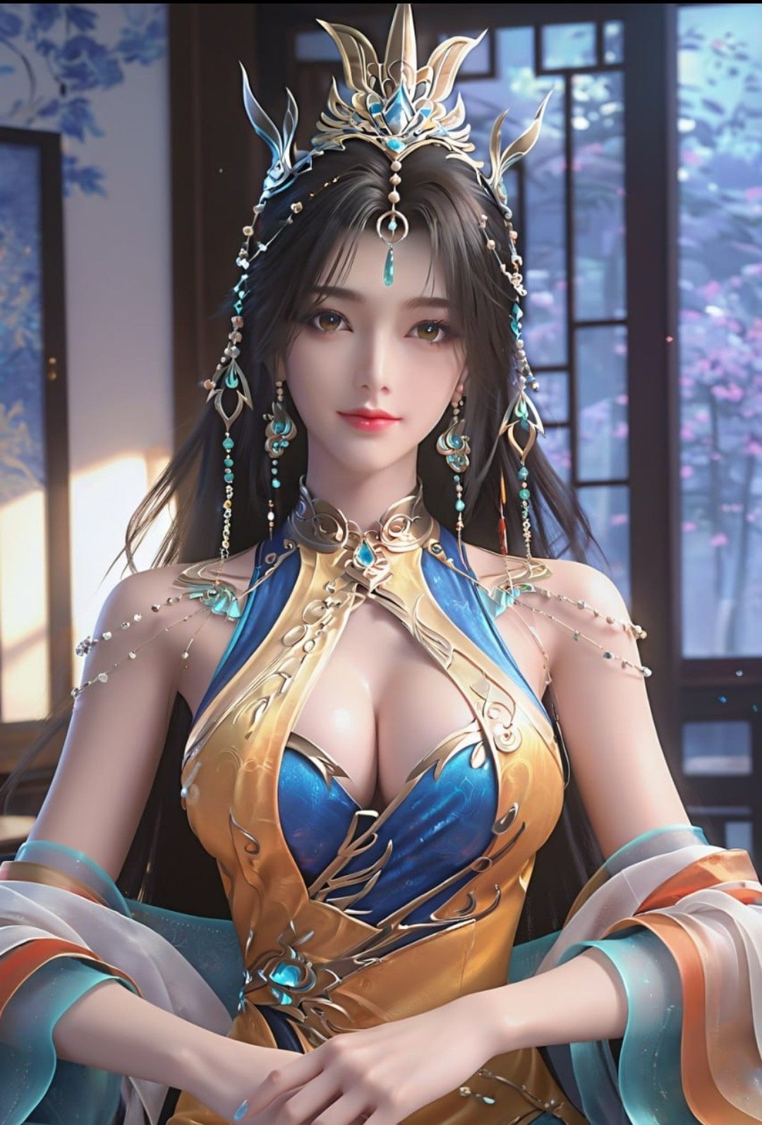 《完美世界》凰女高清图片 适配手机壁纸、屏保、锁屏 国漫凰女角色形象图_22