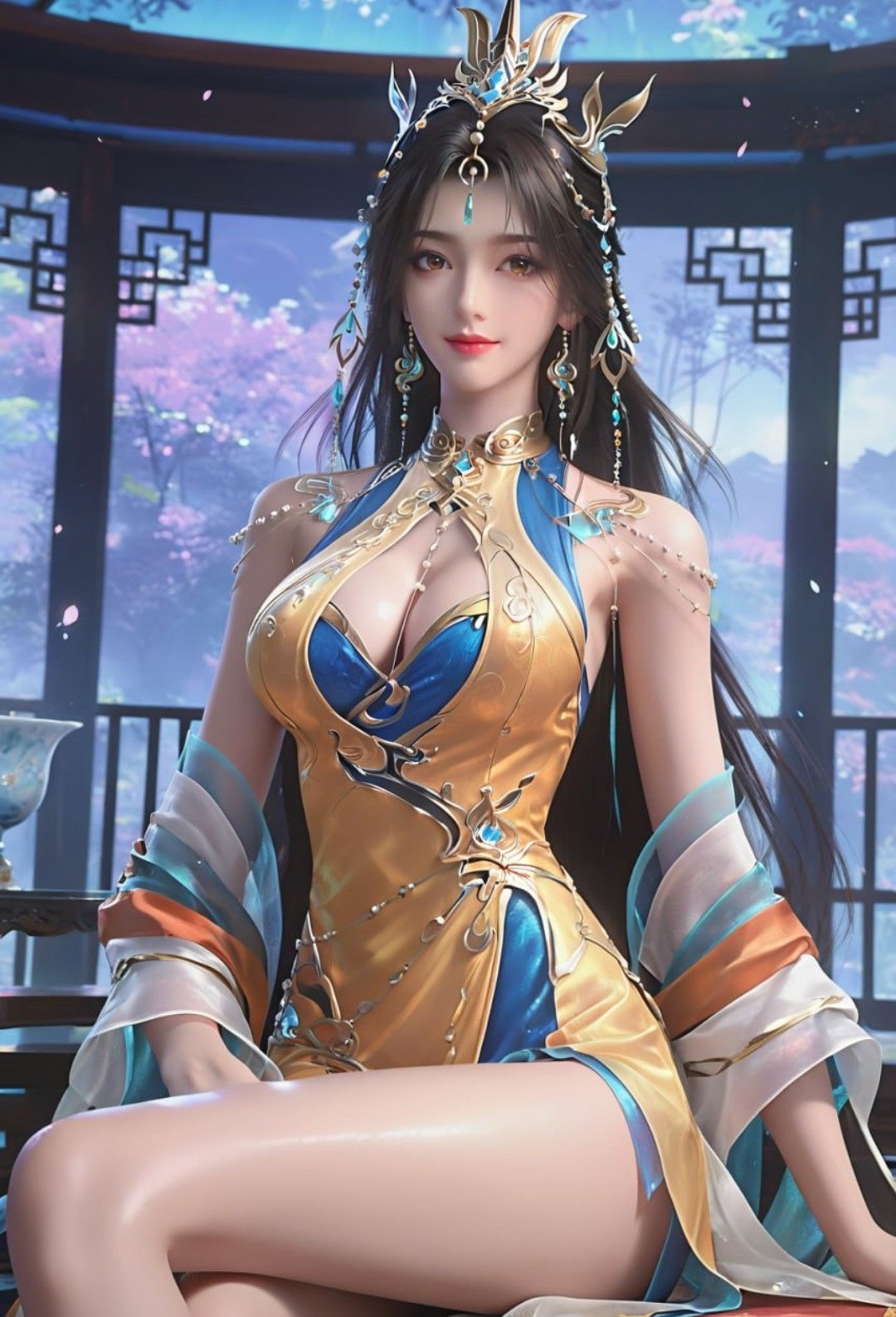 《完美世界》凰女高清图片 适配手机壁纸、屏保、锁屏 国漫凰女角色形象图_19