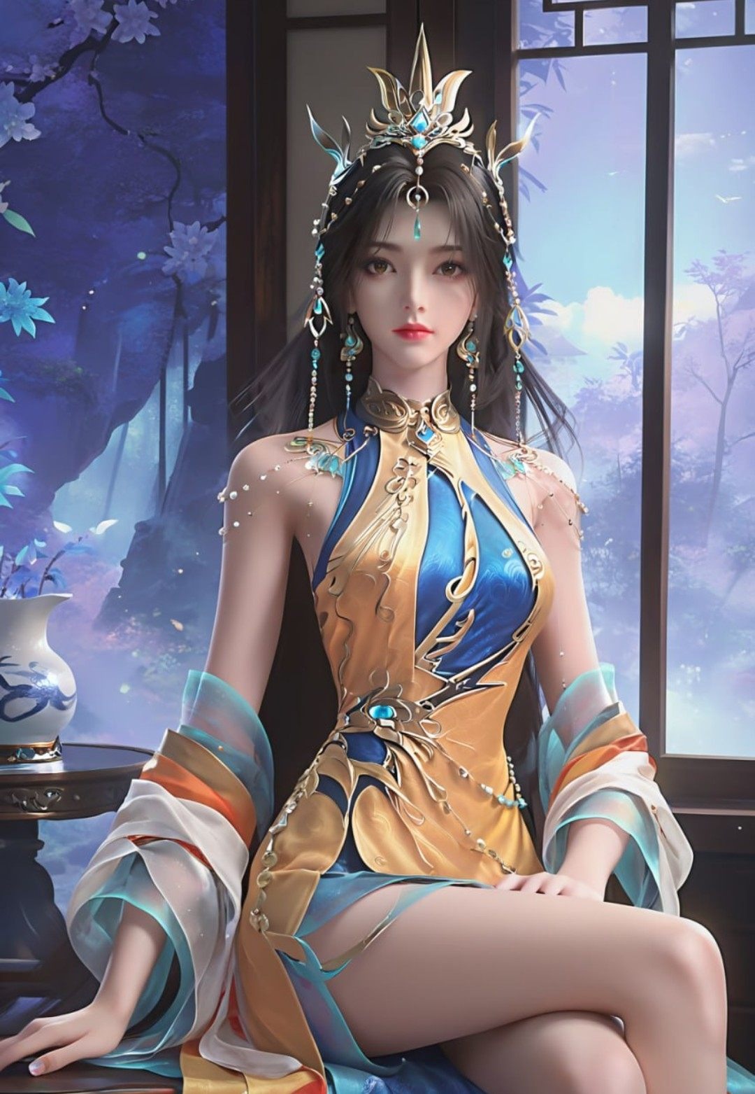 《完美世界》凰女高清图片 适配手机壁纸、屏保、锁屏 国漫凰女角色形象图_14