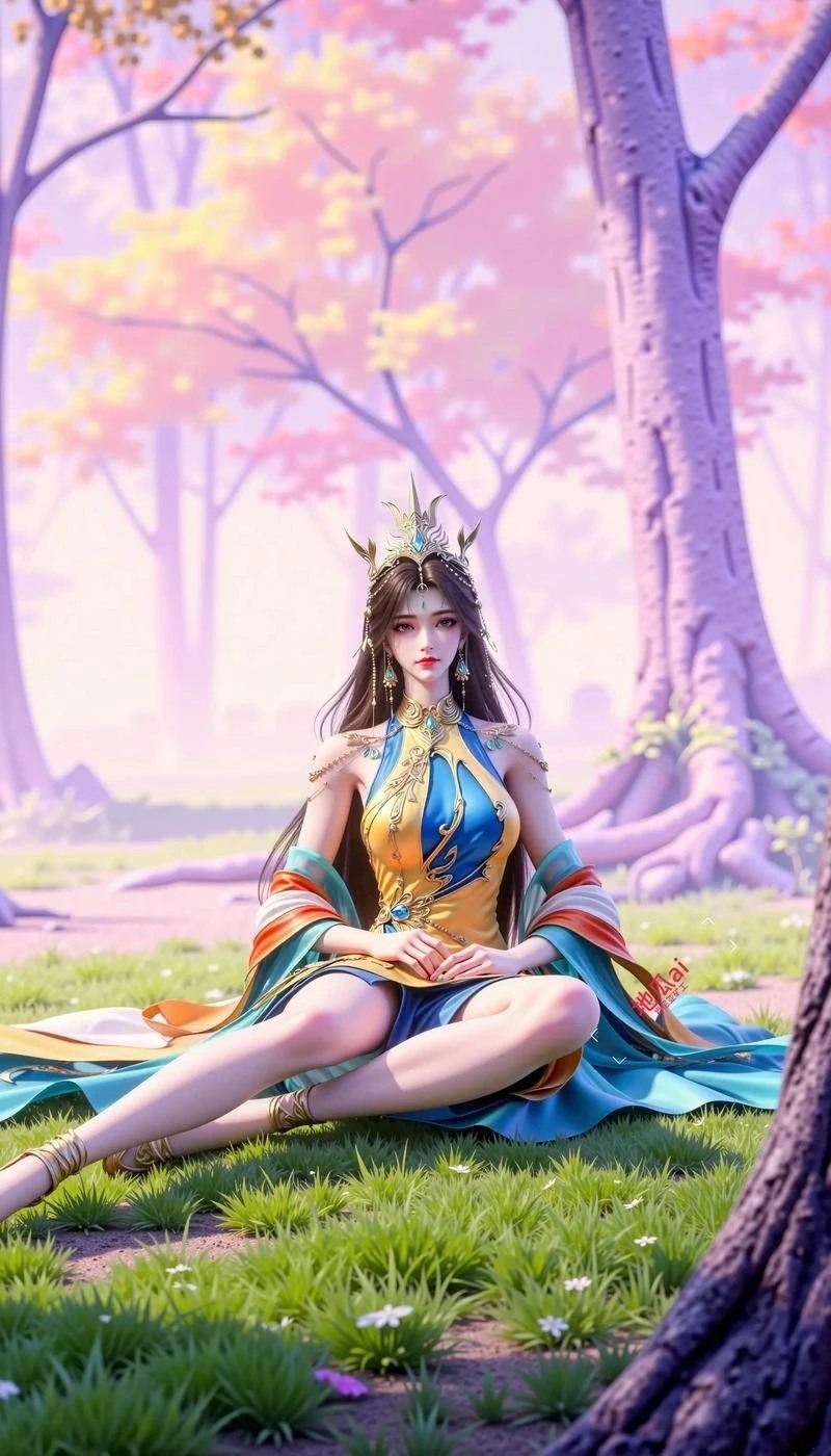 《完美世界》凰女高清图片 适配手机壁纸、屏保、锁屏 国漫凰女角色形象图_12