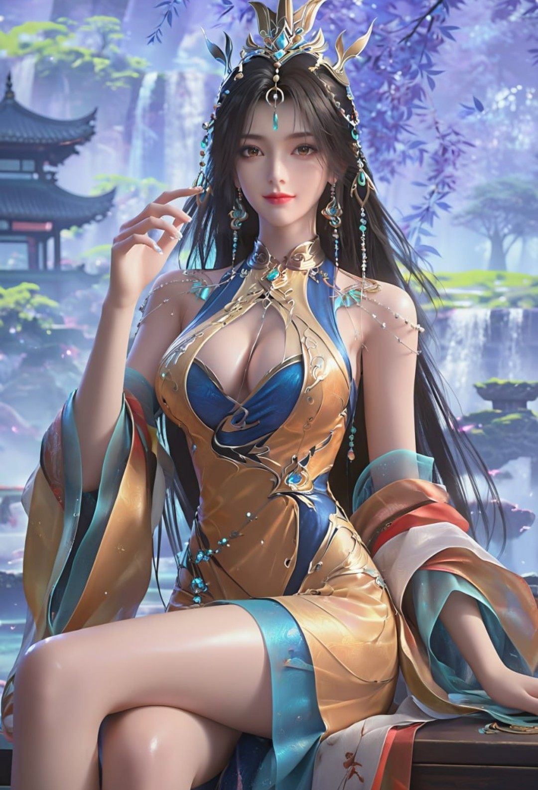 《完美世界》凰女高清图片 适配手机壁纸、屏保、锁屏 国漫凰女角色形象图_11