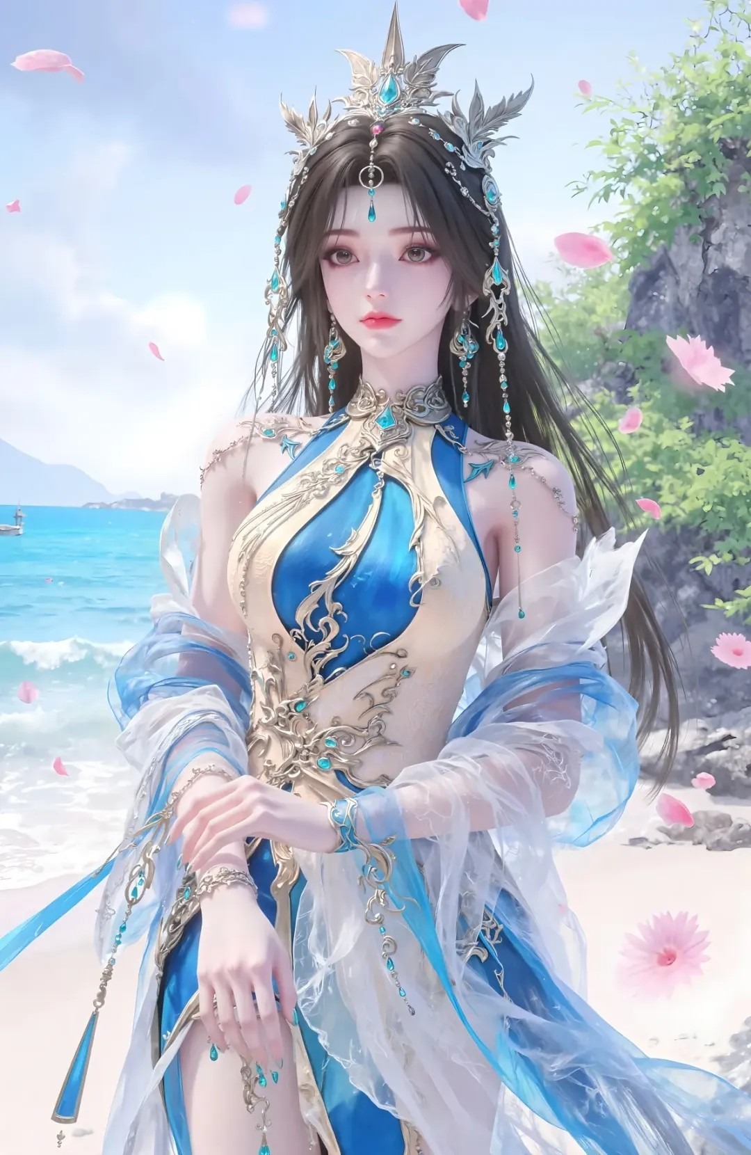 《完美世界》凰女高清图片 适配手机壁纸、屏保、锁屏 国漫凰女角色形象图_09