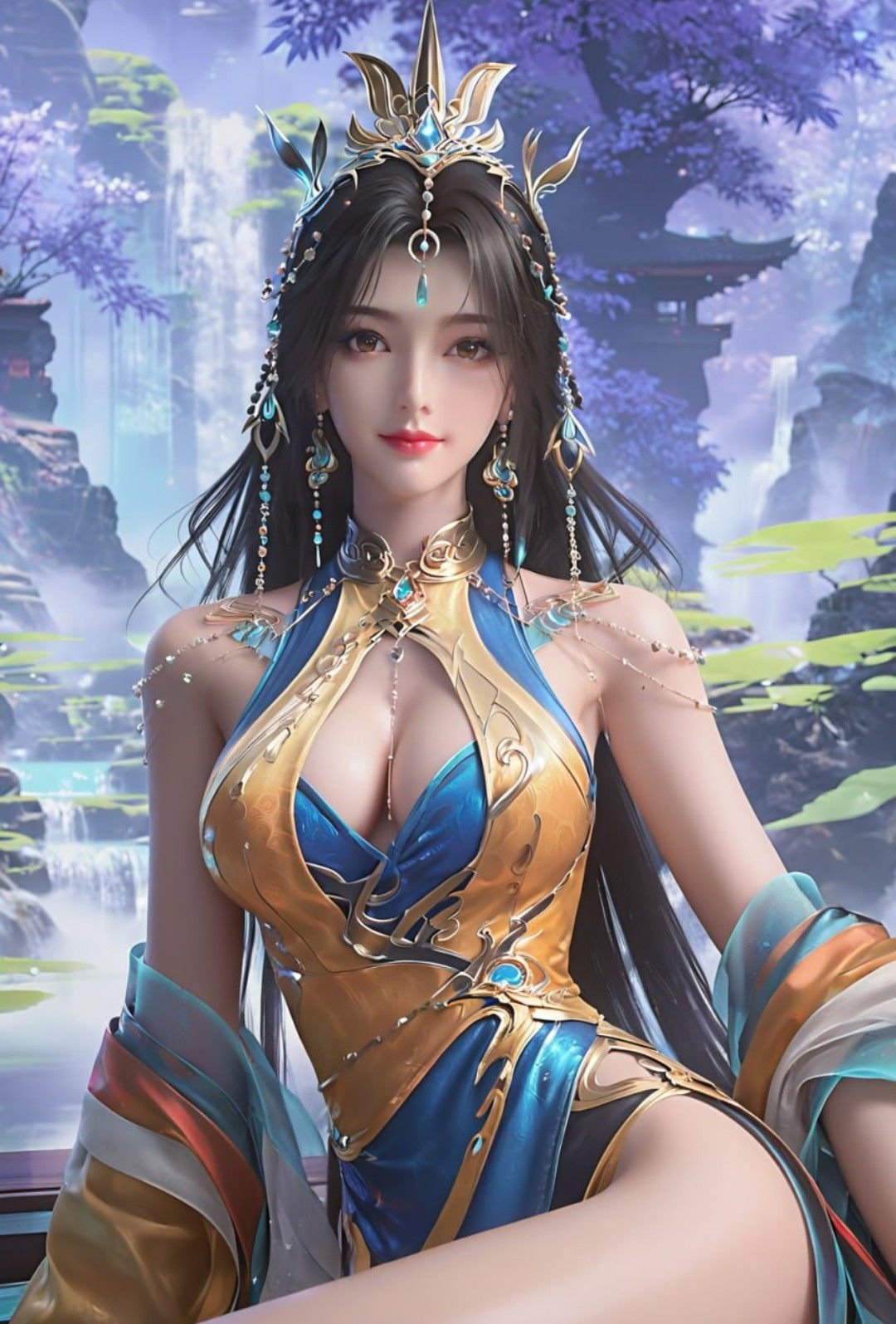 《完美世界》凰女高清图片 适配手机壁纸、屏保、锁屏 国漫凰女角色形象图_04