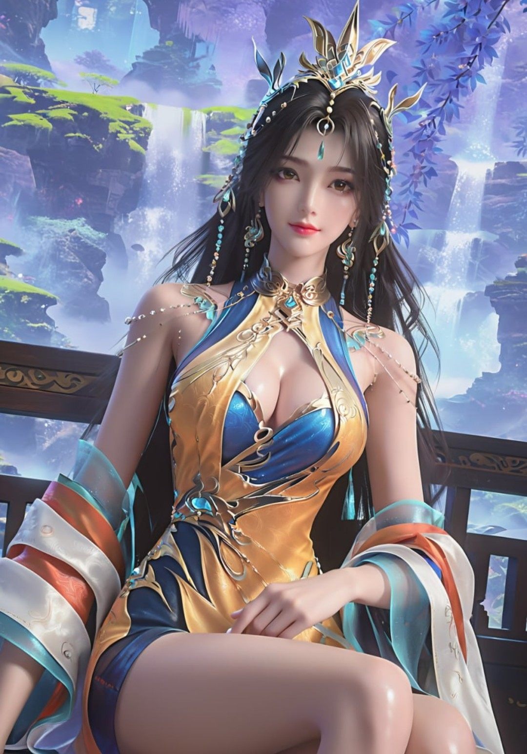 《完美世界》凰女高清图片 适配手机壁纸、屏保、锁屏 国漫凰女角色形象图_03