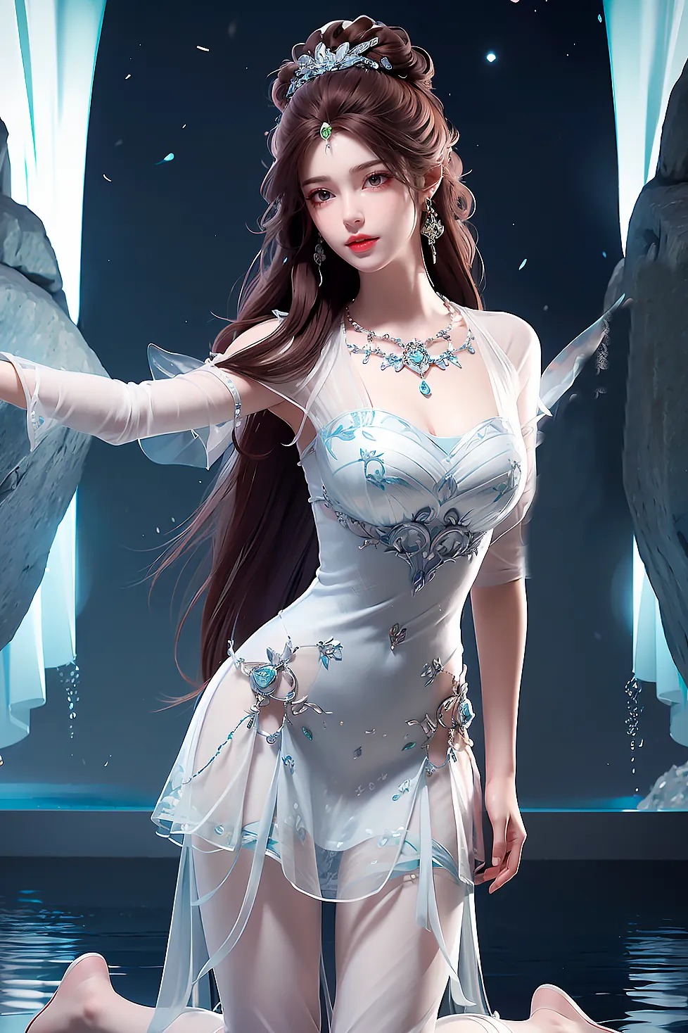 《完美世界》叶倾仙高清图片 适配手机壁纸、屏保、锁屏 国漫叶倾仙角色形象图_02