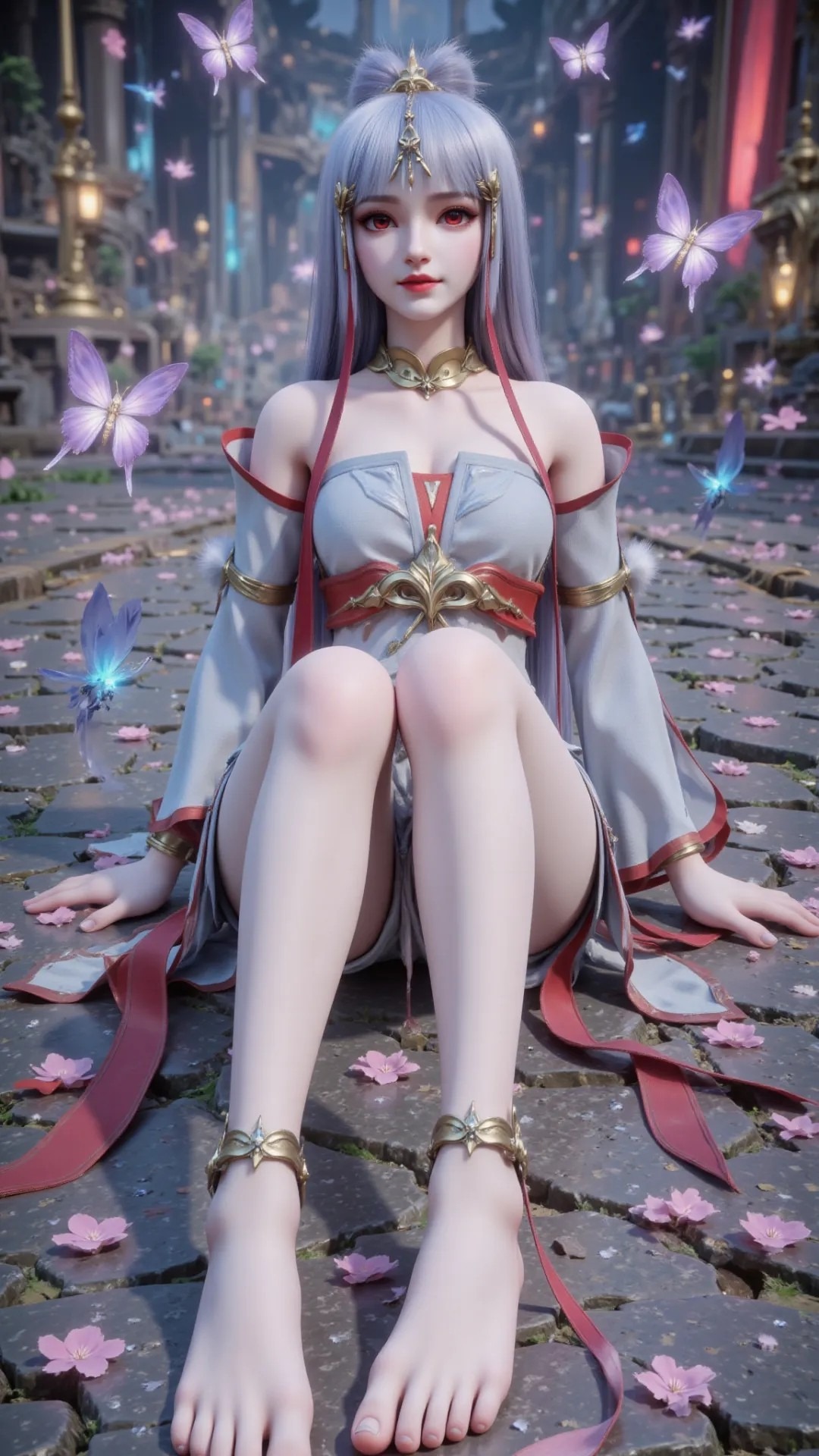 《完美世界》太阴玉兔高清图片 适配手机壁纸、屏保、锁屏 国漫太阴玉兔角色形象图_08