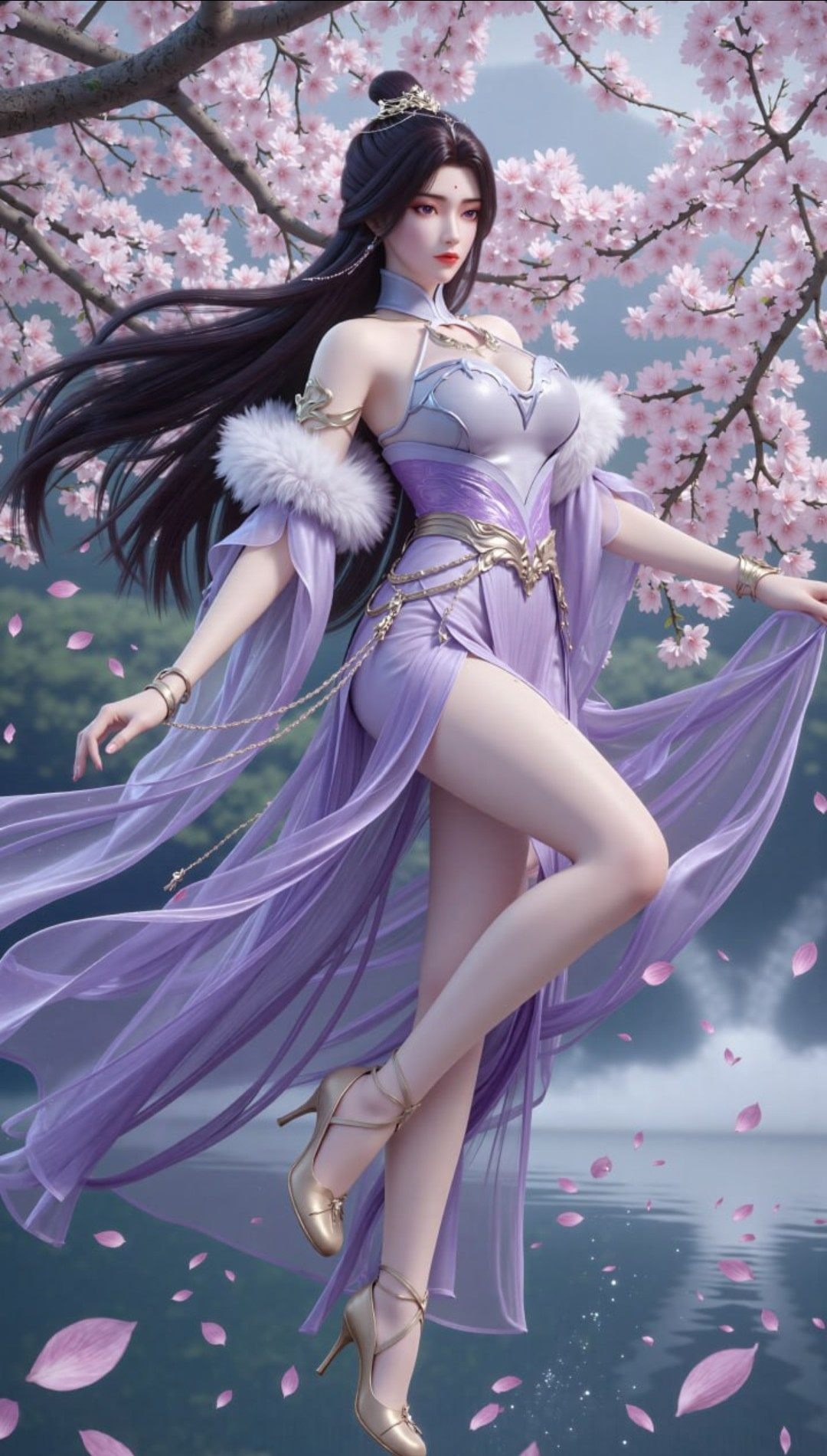 《完美世界》月婵高清图片 适配手机壁纸、屏保、锁屏 国漫月婵角色形象图_27