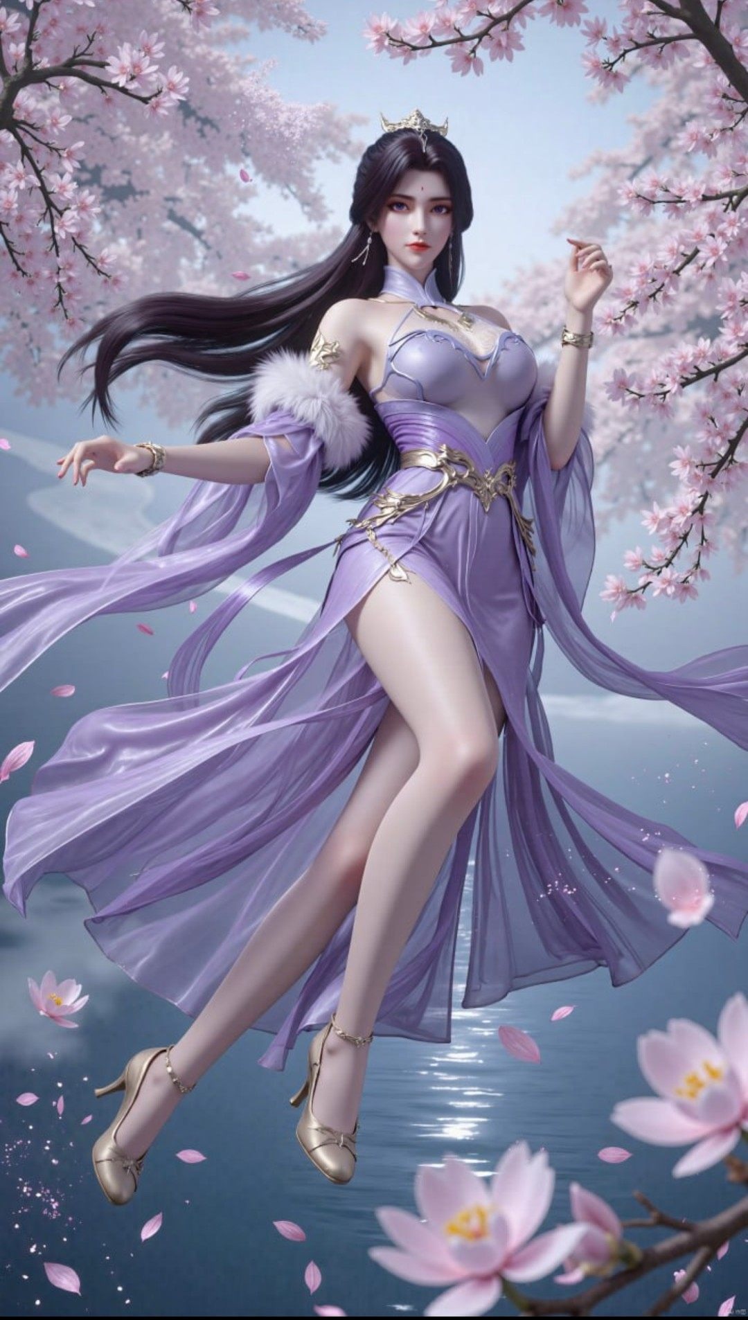 《完美世界》月婵高清图片 适配手机壁纸、屏保、锁屏 国漫月婵角色形象图_22