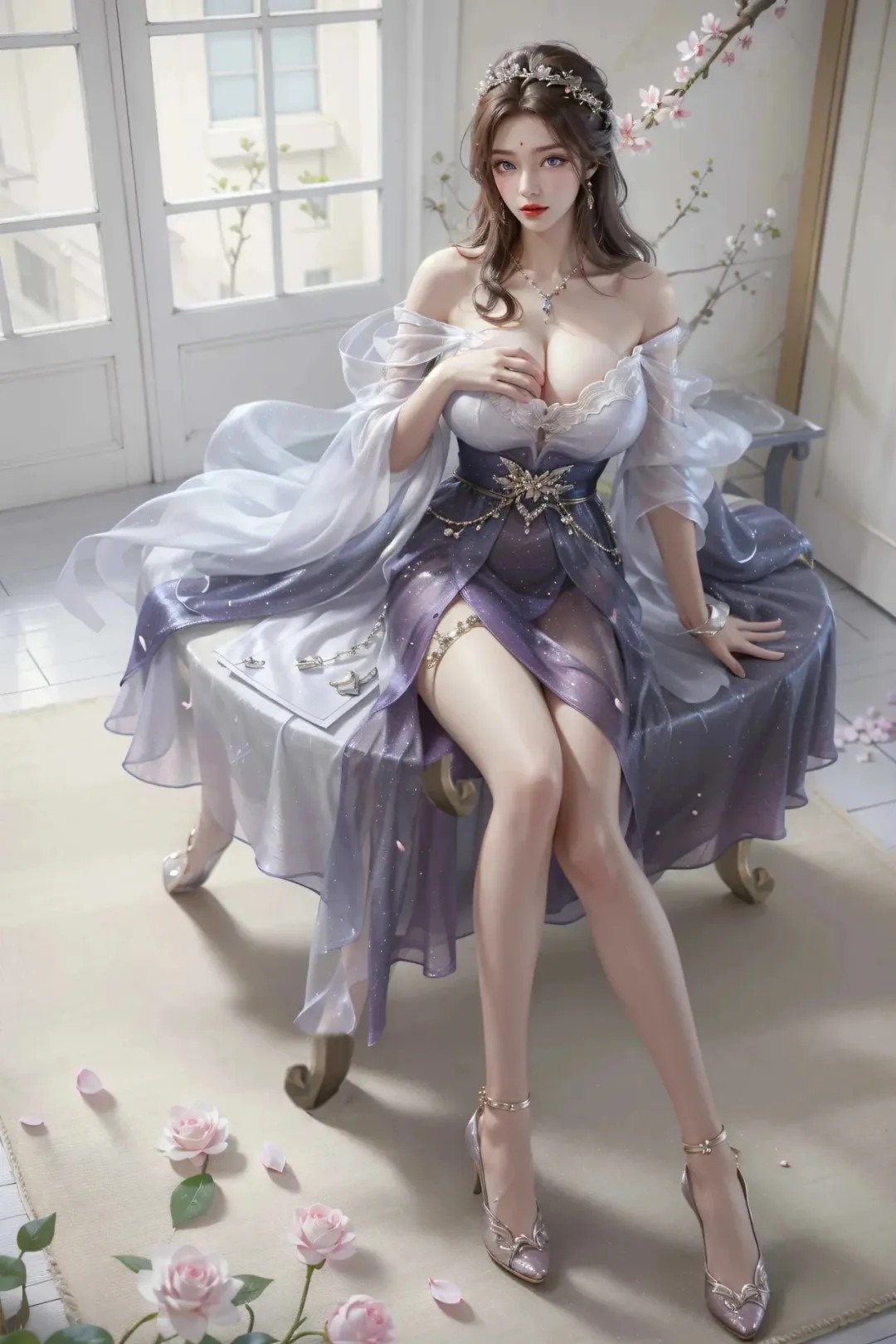 《完美世界》月婵高清图片 适配手机壁纸、屏保、锁屏 国漫月婵角色形象图_20