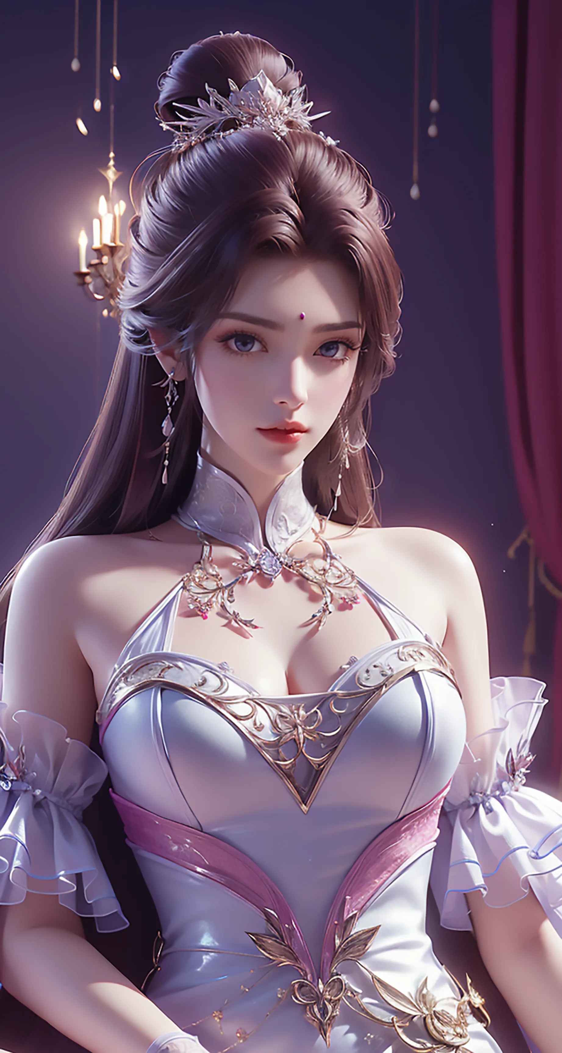 《完美世界》月婵高清图片 适配手机壁纸、屏保、锁屏 国漫月婵角色形象图_04