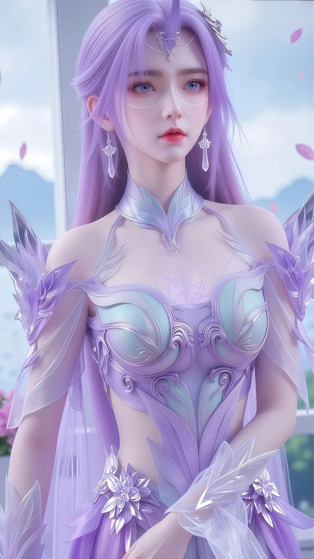 《完美世界》月柳高清图片 适配手机壁纸、屏保、锁屏 国漫月柳角色形象图_05