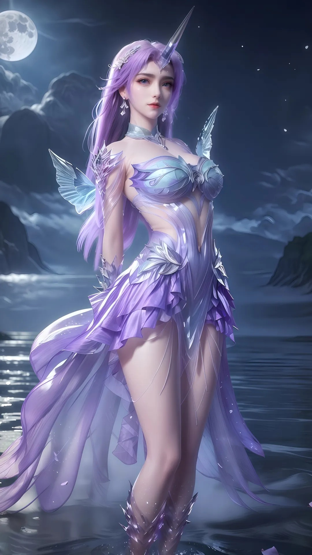 《完美世界》月柳高清图片 适配手机壁纸、屏保、锁屏 国漫月柳角色形象图_03