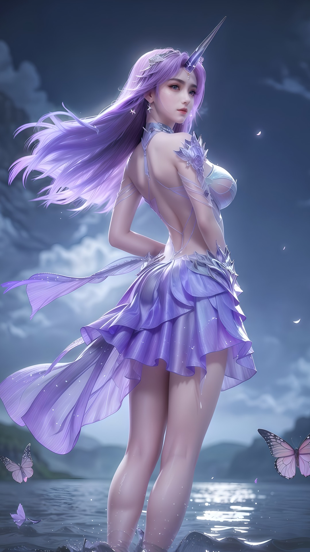 《完美世界》月柳高清图片 适配手机壁纸、屏保、锁屏 国漫月柳角色形象图_02