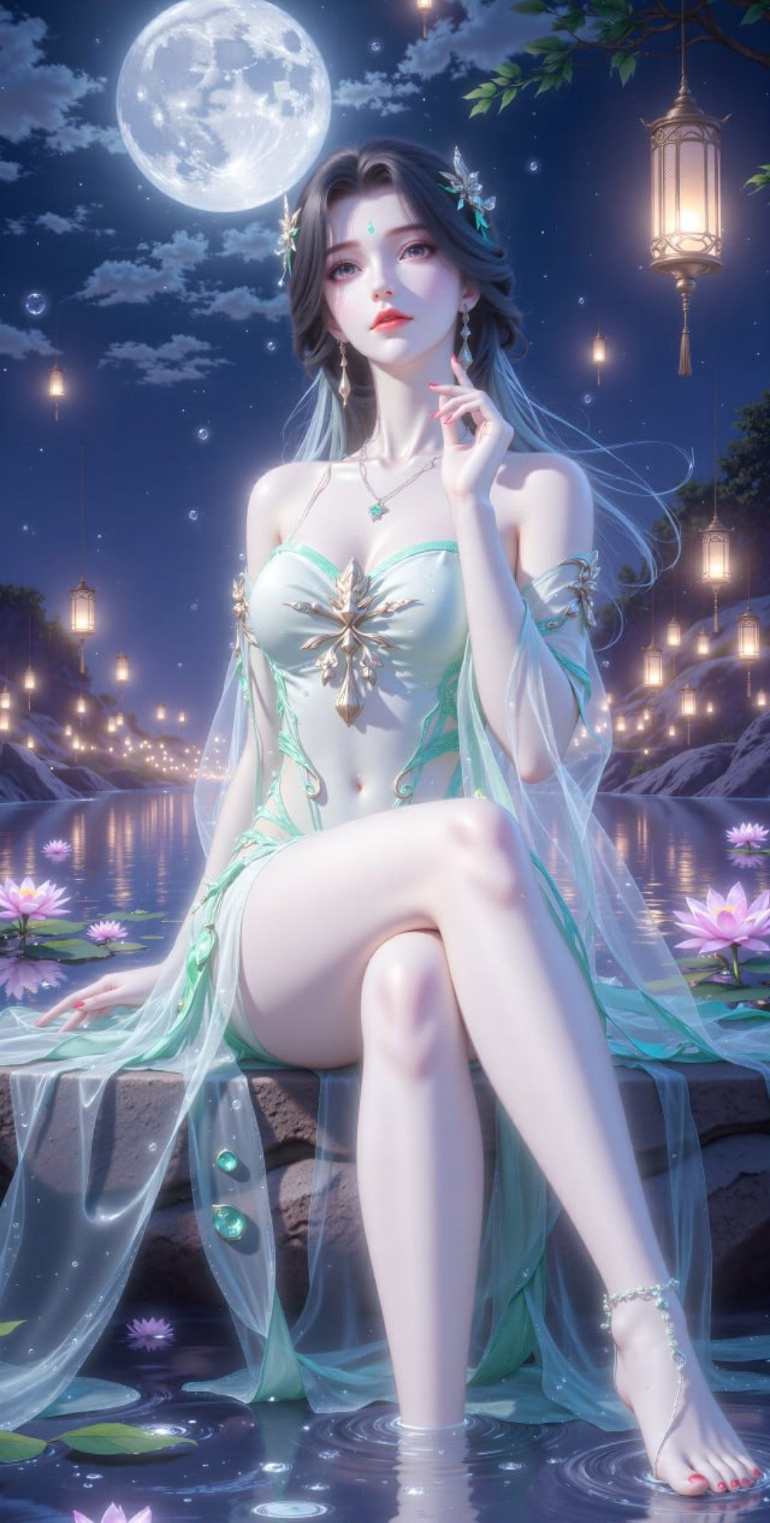 《完美世界》柳神高清图片 适配手机壁纸、屏保、锁屏 国漫柳神角色形象图_63