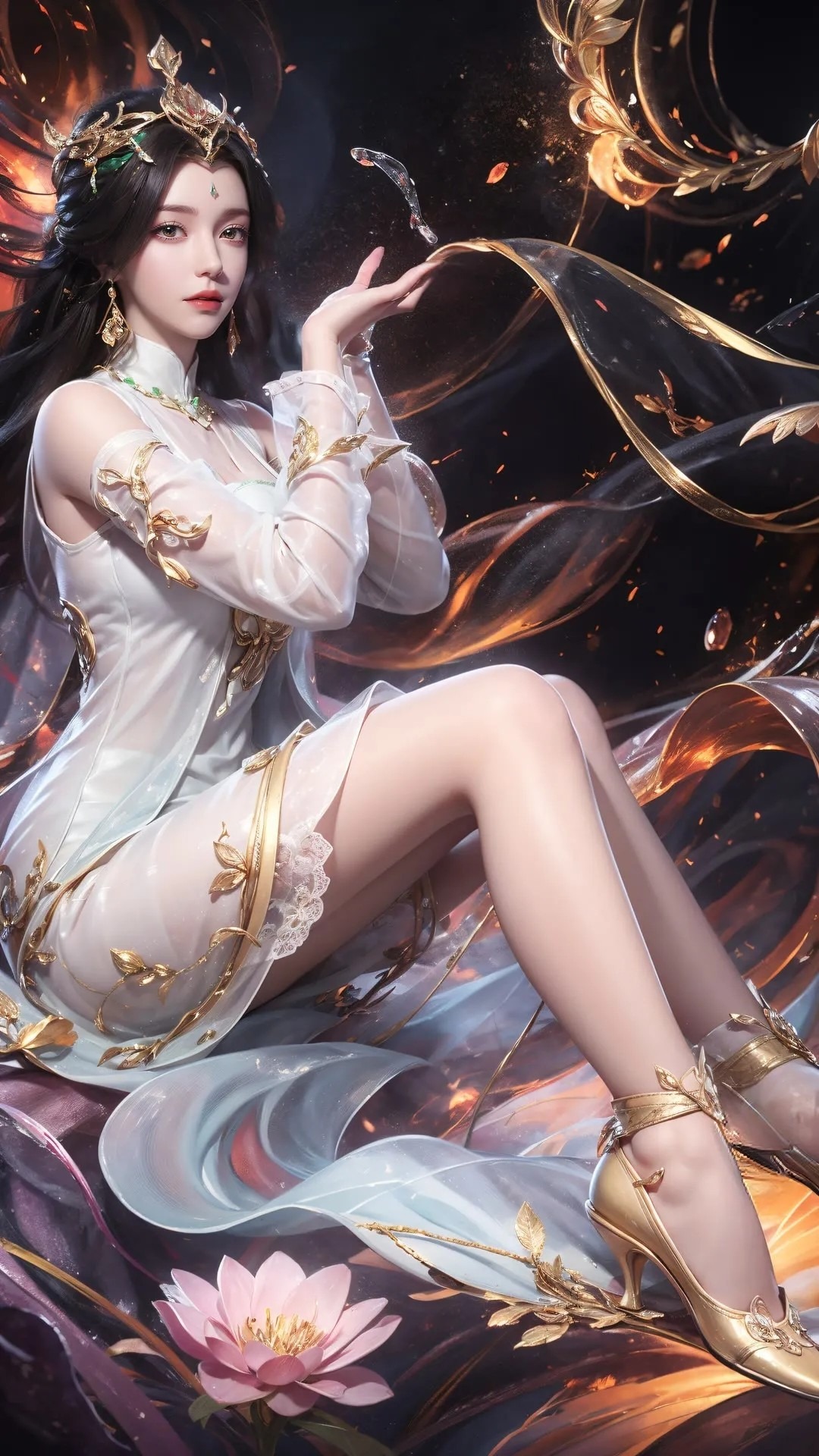 《完美世界》柳神高清图片 适配手机壁纸、屏保、锁屏 国漫柳神角色形象图_09