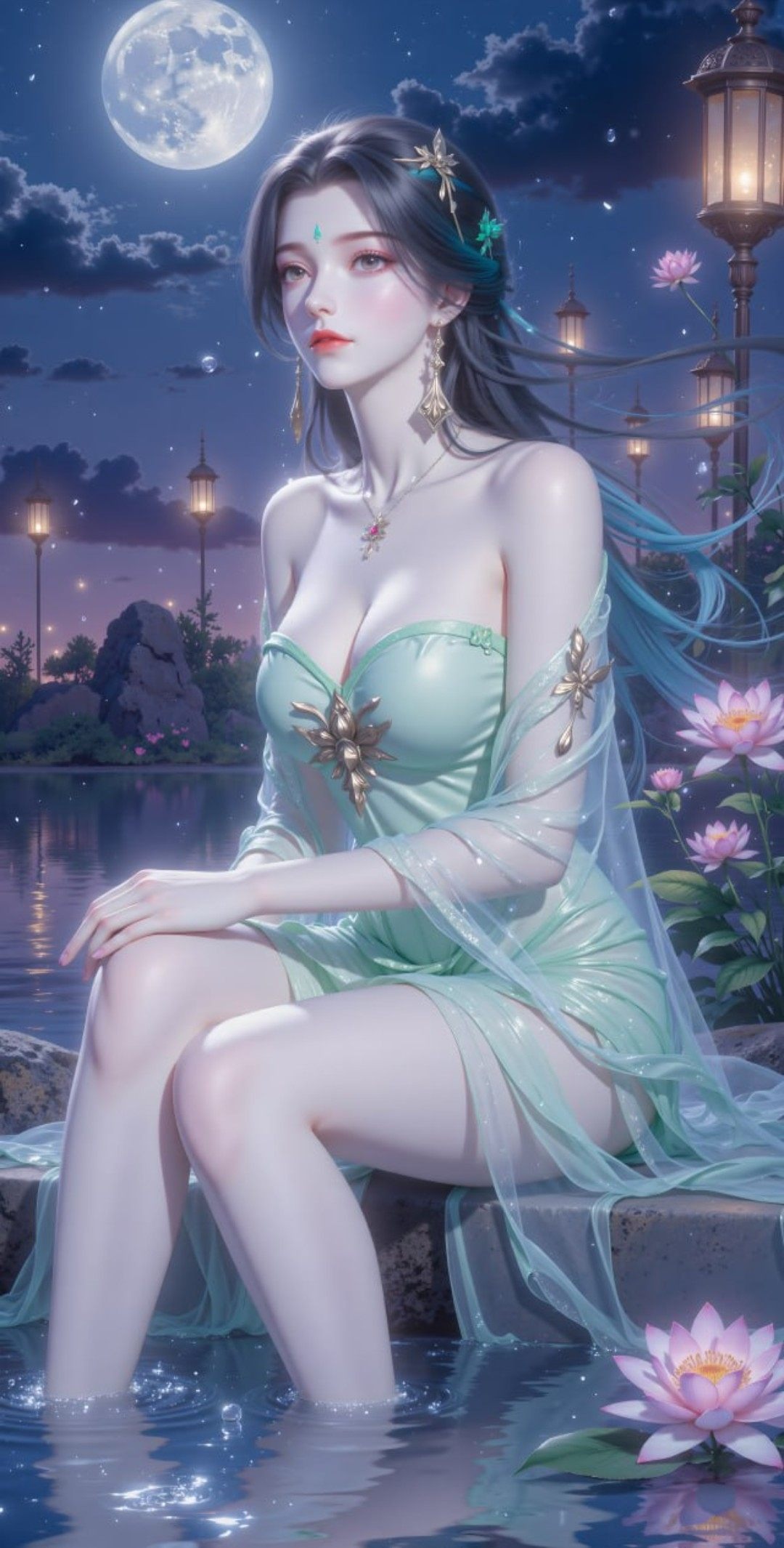 《完美世界》柳神高清图片 适配手机壁纸、屏保、锁屏 国漫柳神角色形象图_02