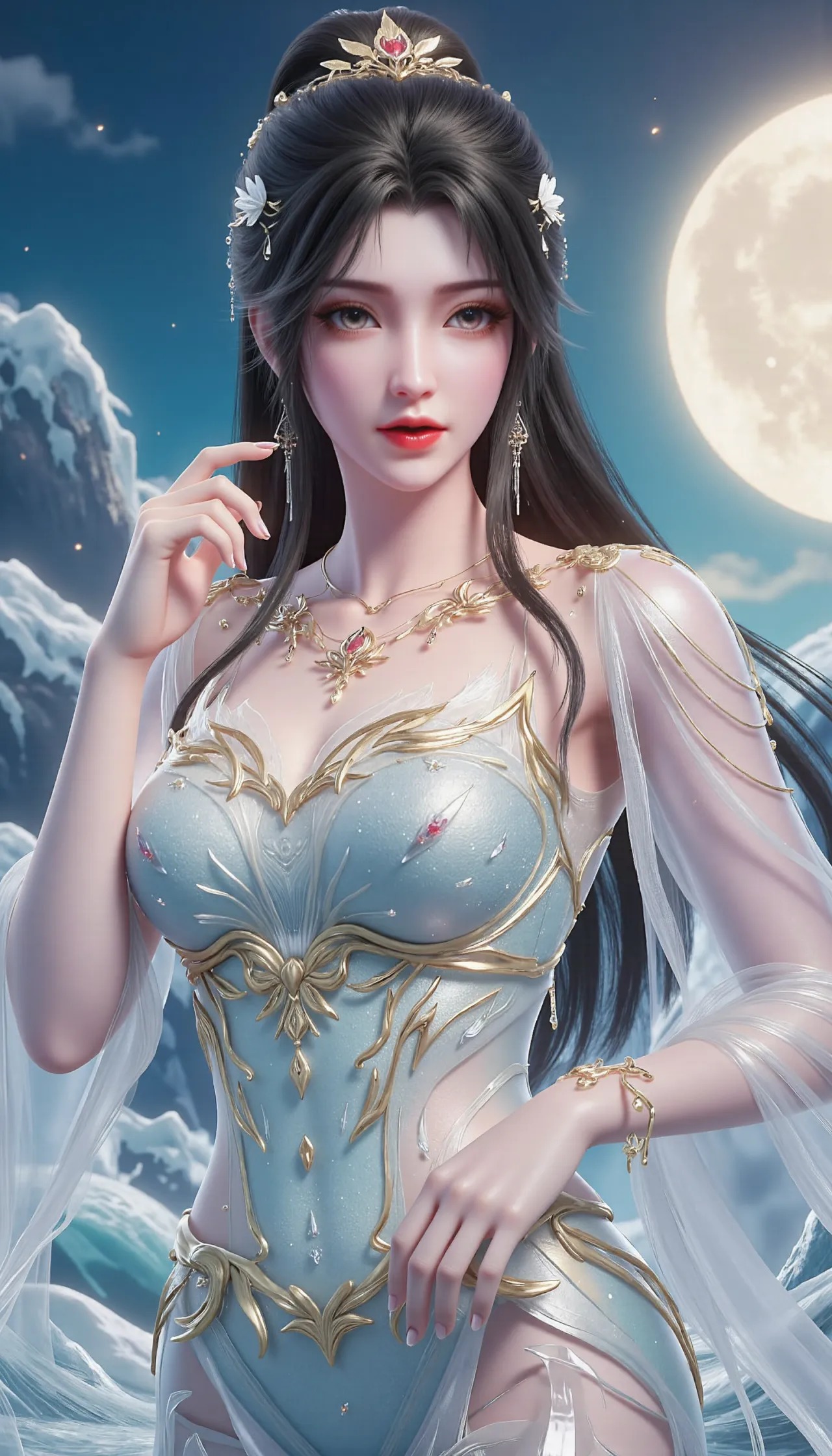 《完美世界》清漪高清图片 适配手机壁纸、屏保、锁屏 国漫清漪角色形象图_70