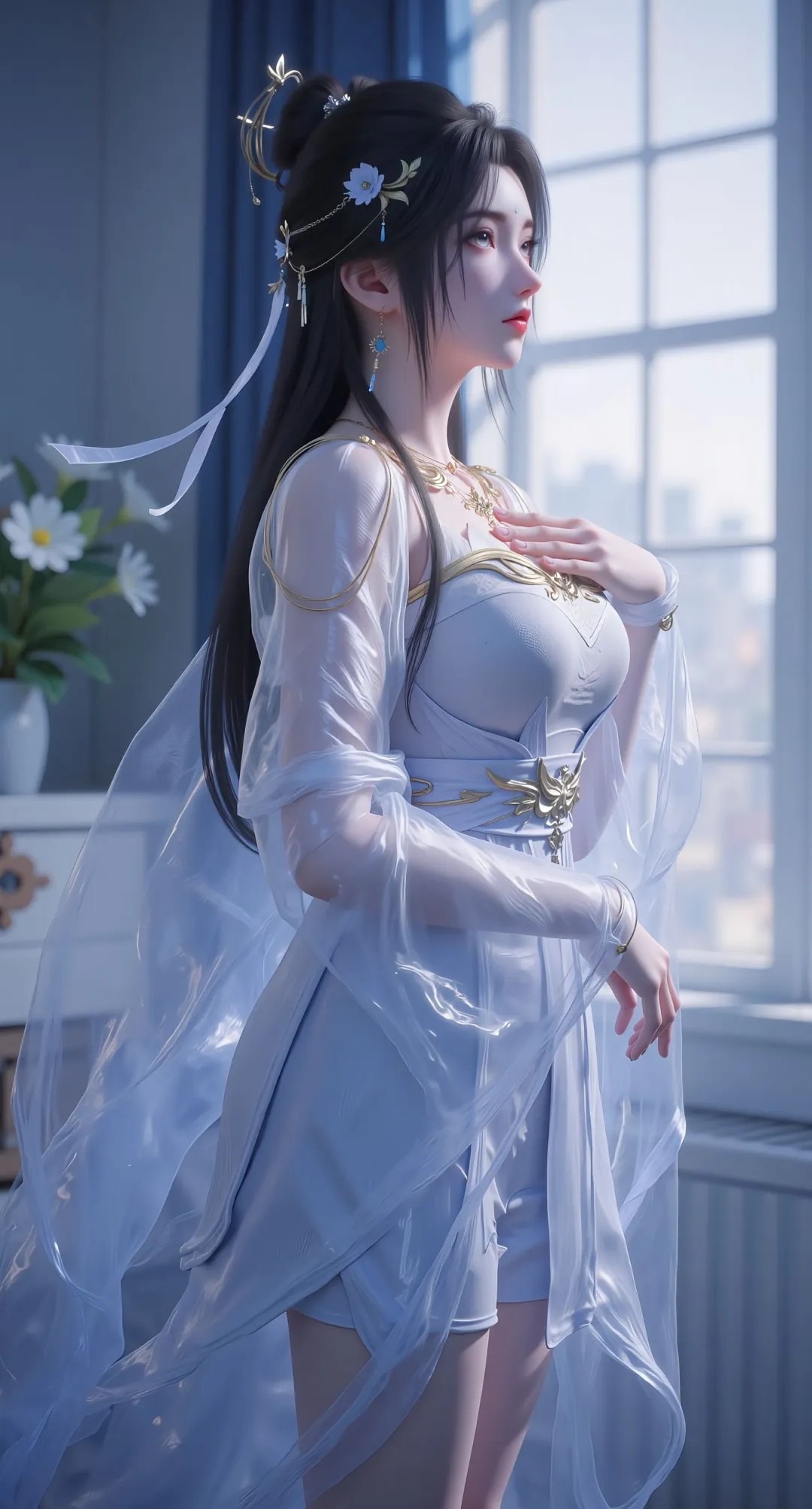 《完美世界》清漪高清图片 适配手机壁纸、屏保、锁屏 国漫清漪角色形象图_63