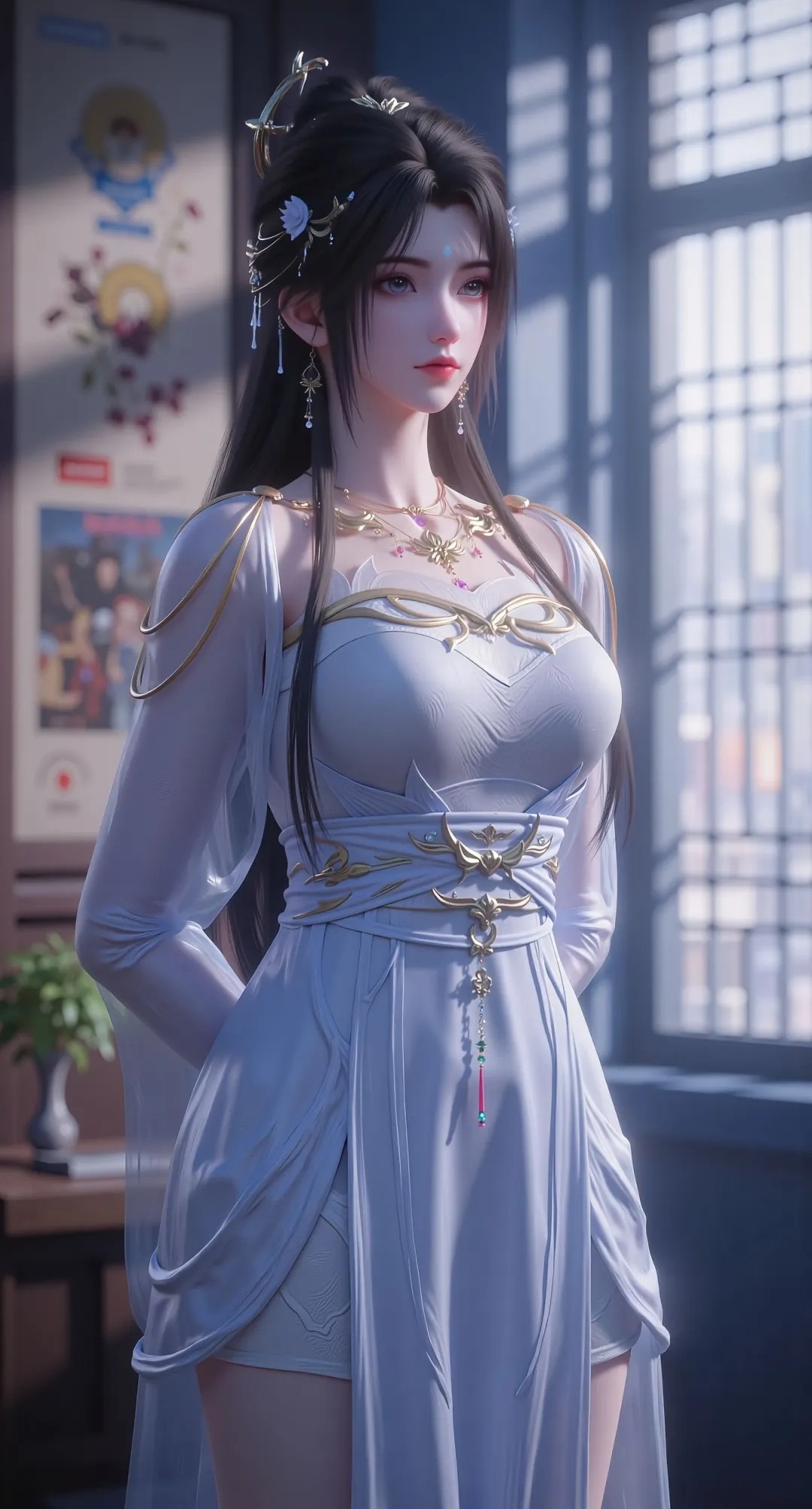 《完美世界》清漪高清图片 适配手机壁纸、屏保、锁屏 国漫清漪角色形象图_27