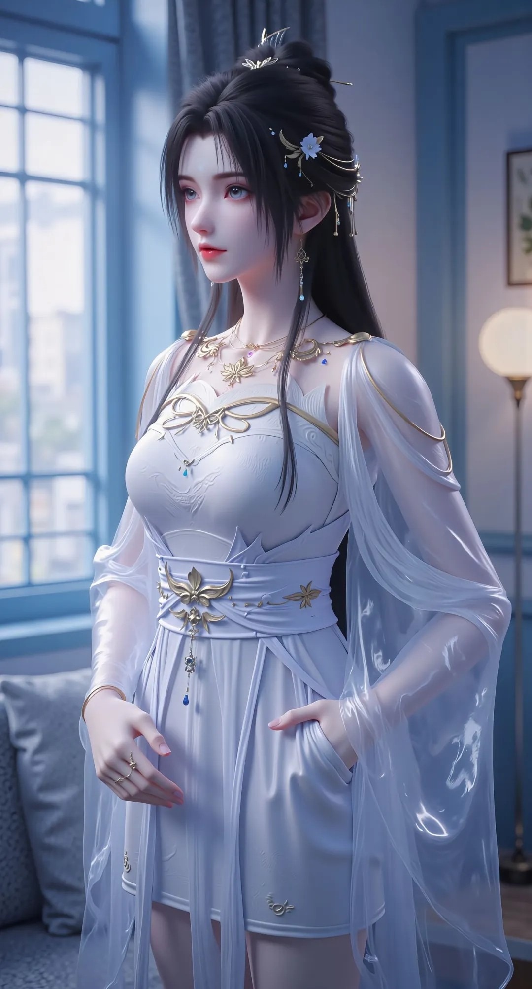 《完美世界》清漪高清图片 适配手机壁纸、屏保、锁屏 国漫清漪角色形象图_19