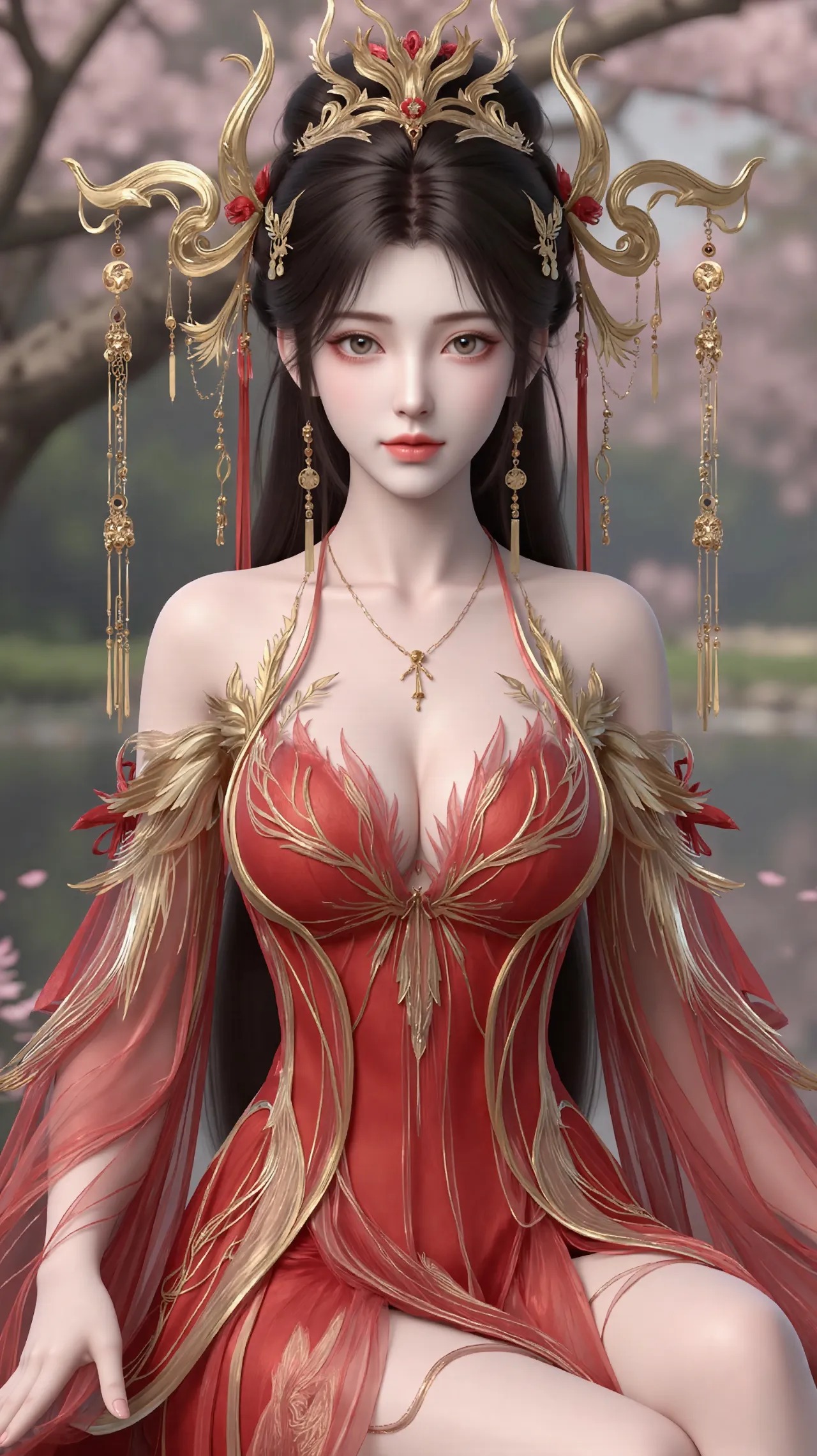 《完美世界》火灵儿高清图片 适配手机壁纸、屏保、锁屏 国漫火灵儿角色形象图_95