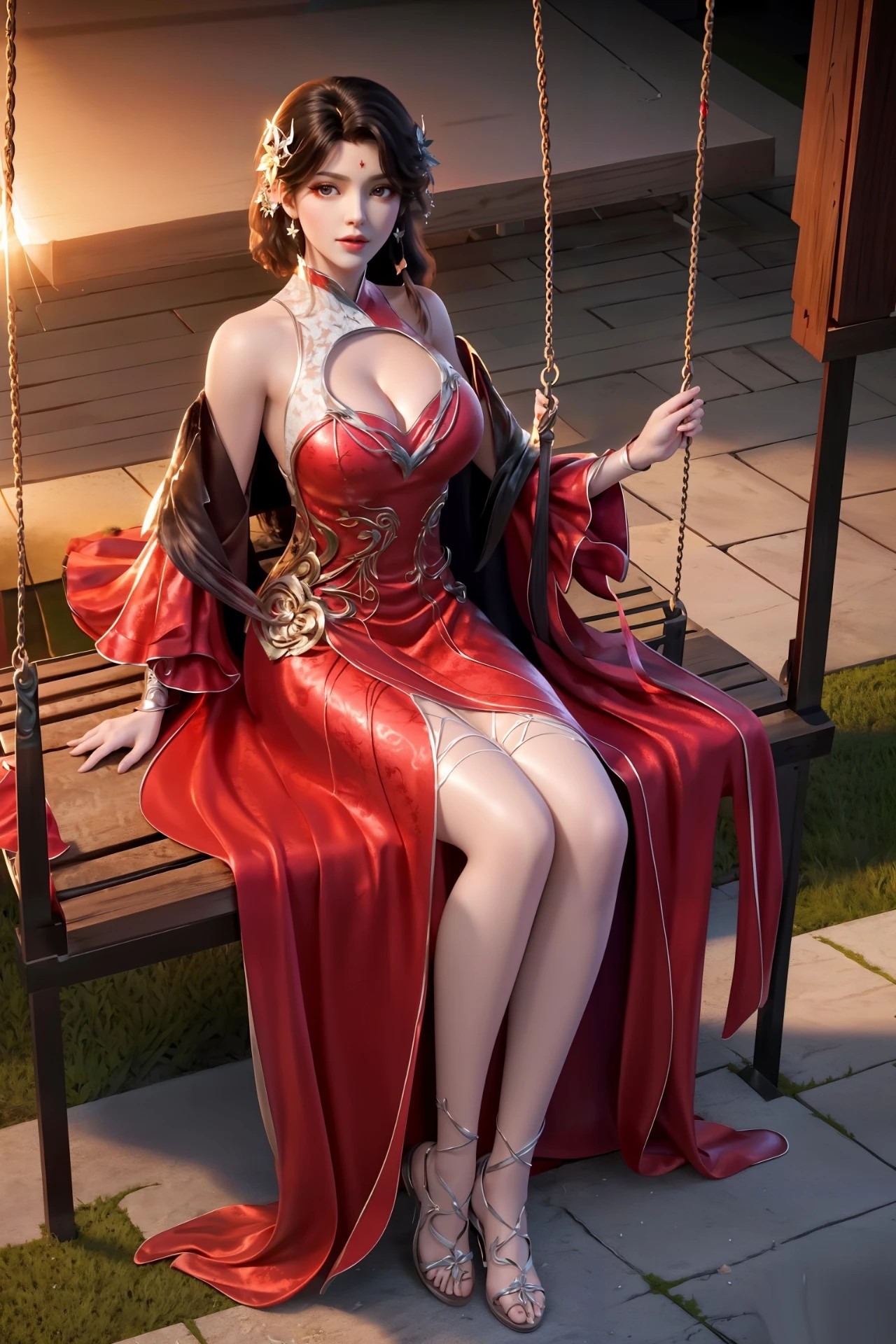 《完美世界》火灵儿高清图片 适配手机壁纸、屏保、锁屏 国漫火灵儿角色形象图_90